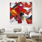 Stop to stare by Daleno Art on GIANT ART - red abstract abstrait