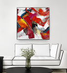 Stop to stare by Daleno Art on GIANT ART - red abstract abstrait