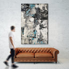 Wall Street Transactions.tif by Daleno Art on GIANT ART - blue street art abstrait