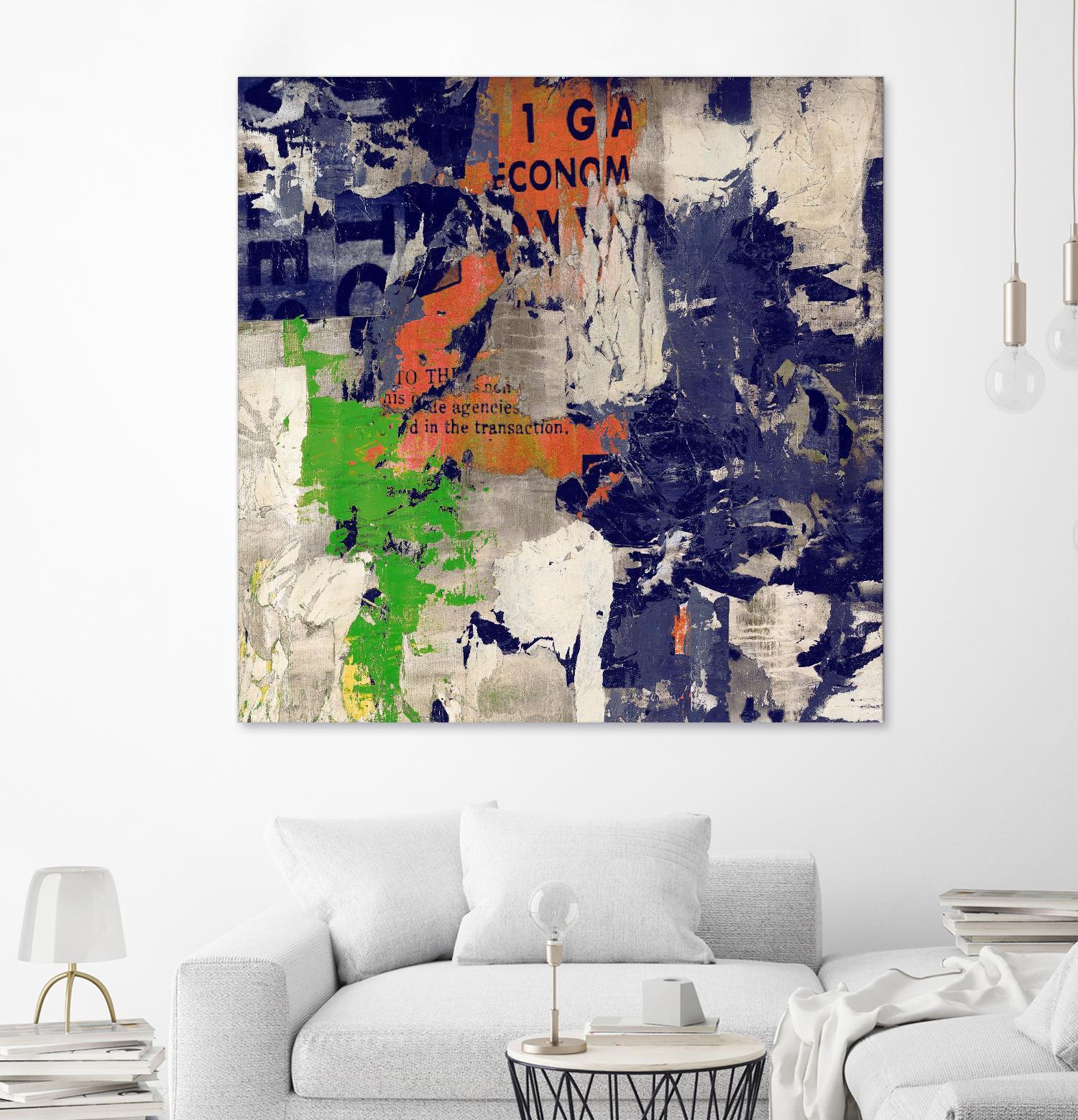 Economic Shift I by Daleno Art on GIANT ART - orange abstract abstrait