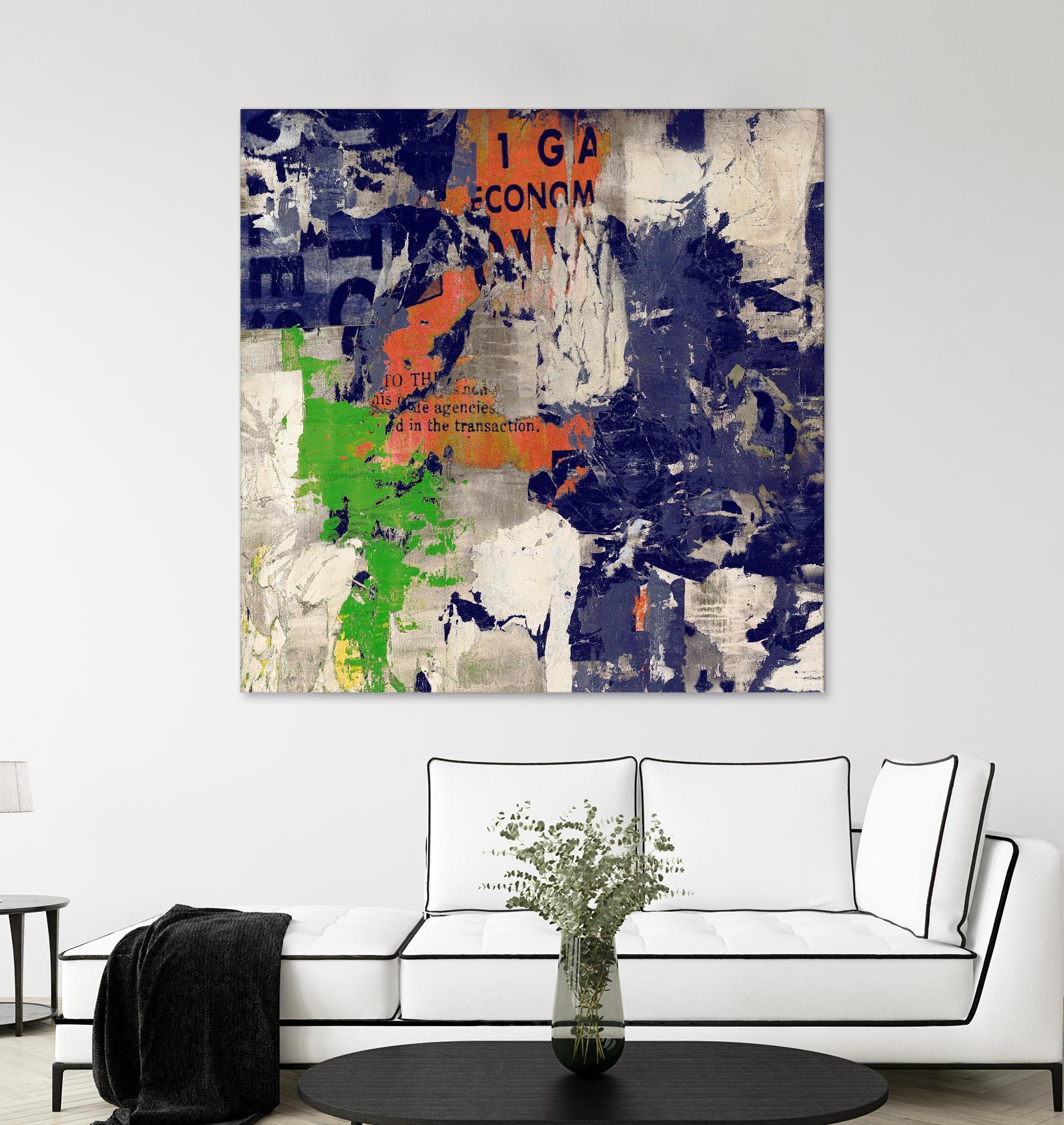 Economic Shift I by Daleno Art on GIANT ART - orange abstract abstrait