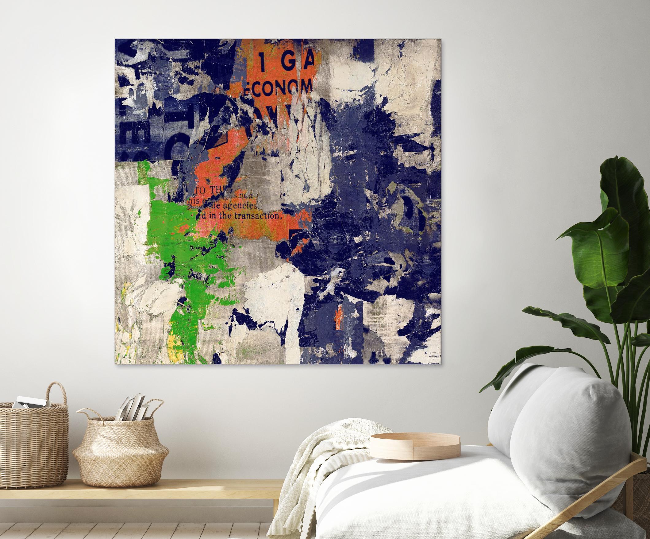 Economic Shift I by Daleno Art on GIANT ART - orange abstract abstrait