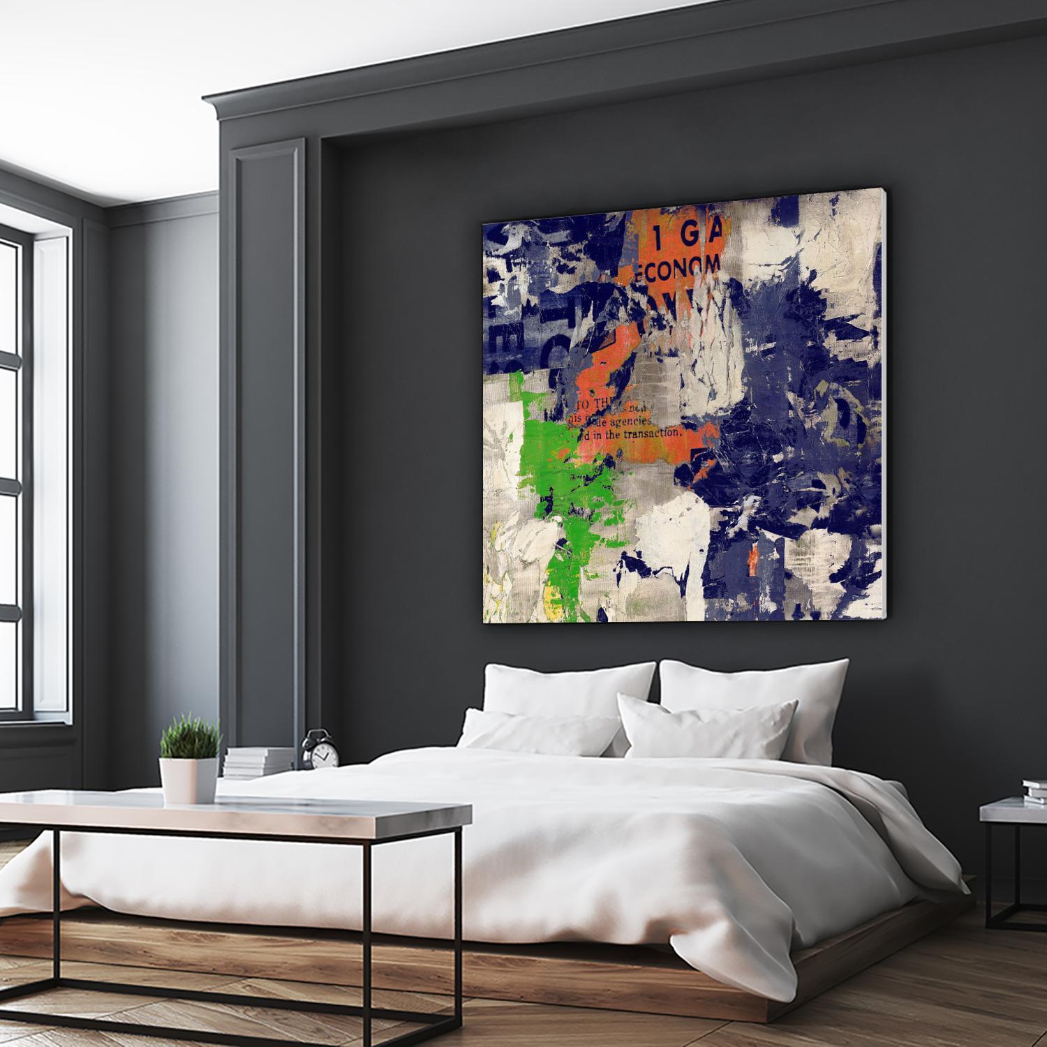 Economic Shift I by Daleno Art on GIANT ART - orange abstract abstrait