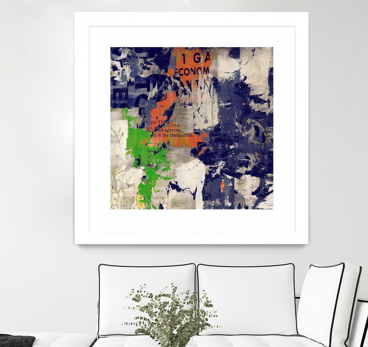 Economic Shift I by Daleno Art on GIANT ART - orange abstract abstrait