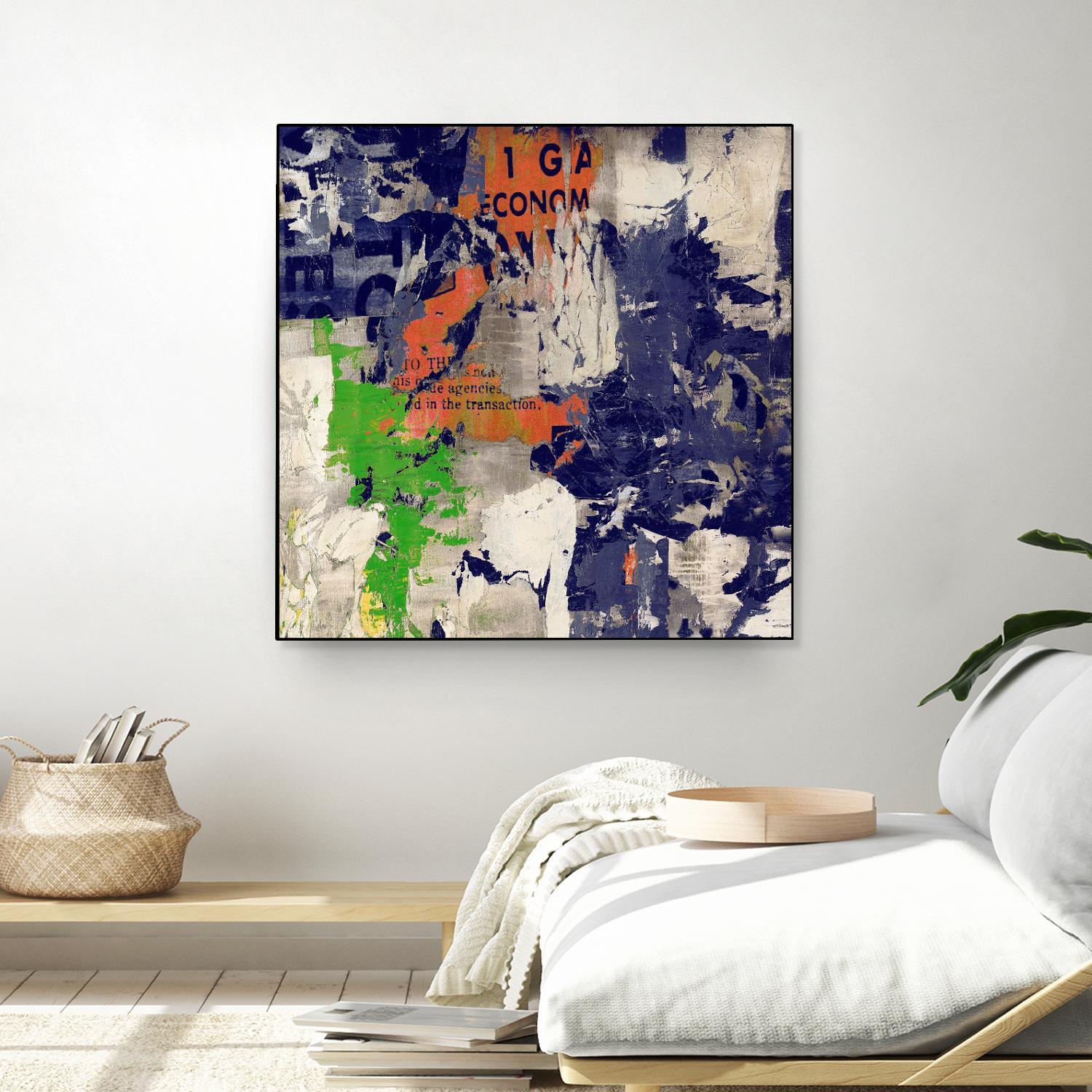 Economic Shift I by Daleno Art on GIANT ART - orange abstract abstrait