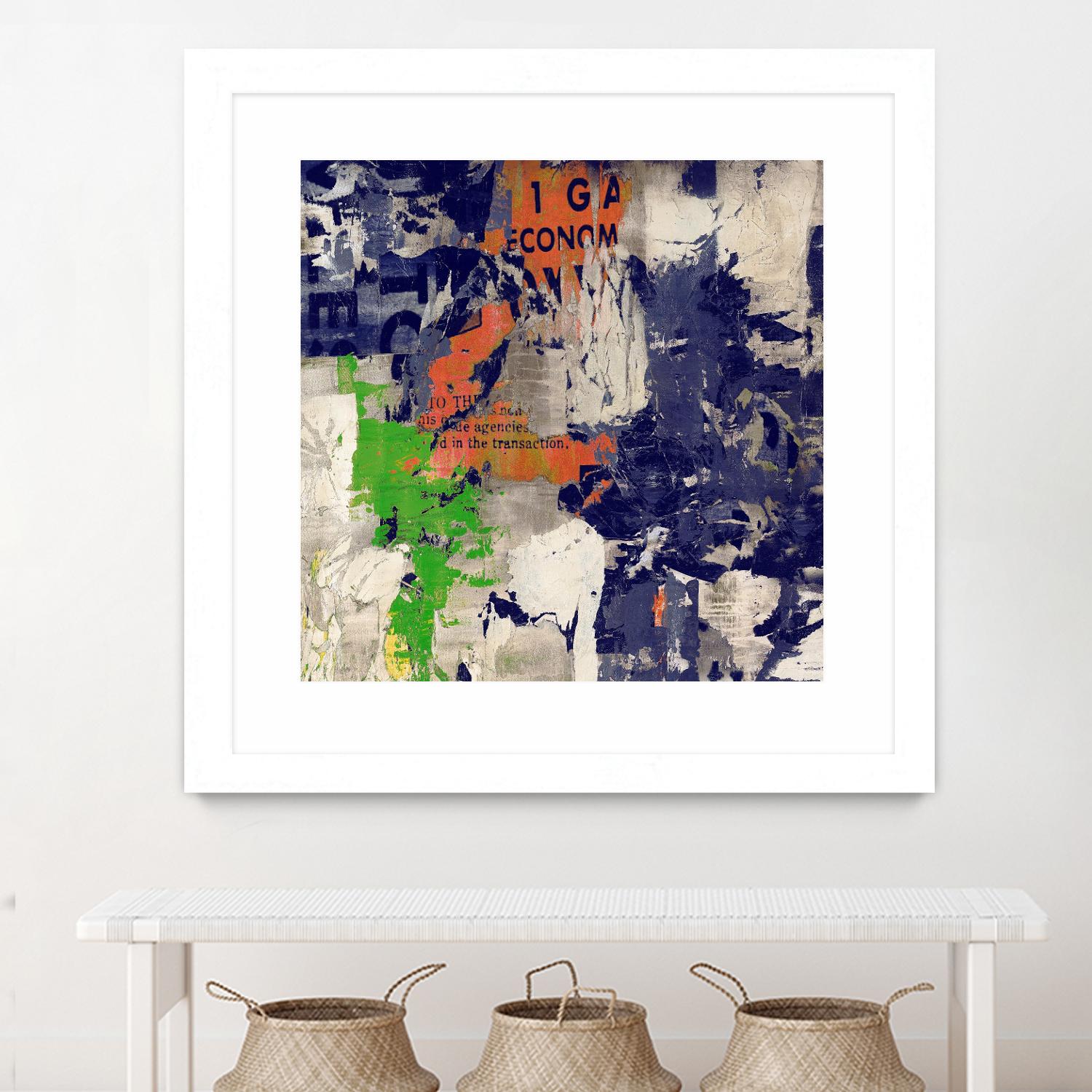 Economic Shift I by Daleno Art on GIANT ART - orange abstract abstrait