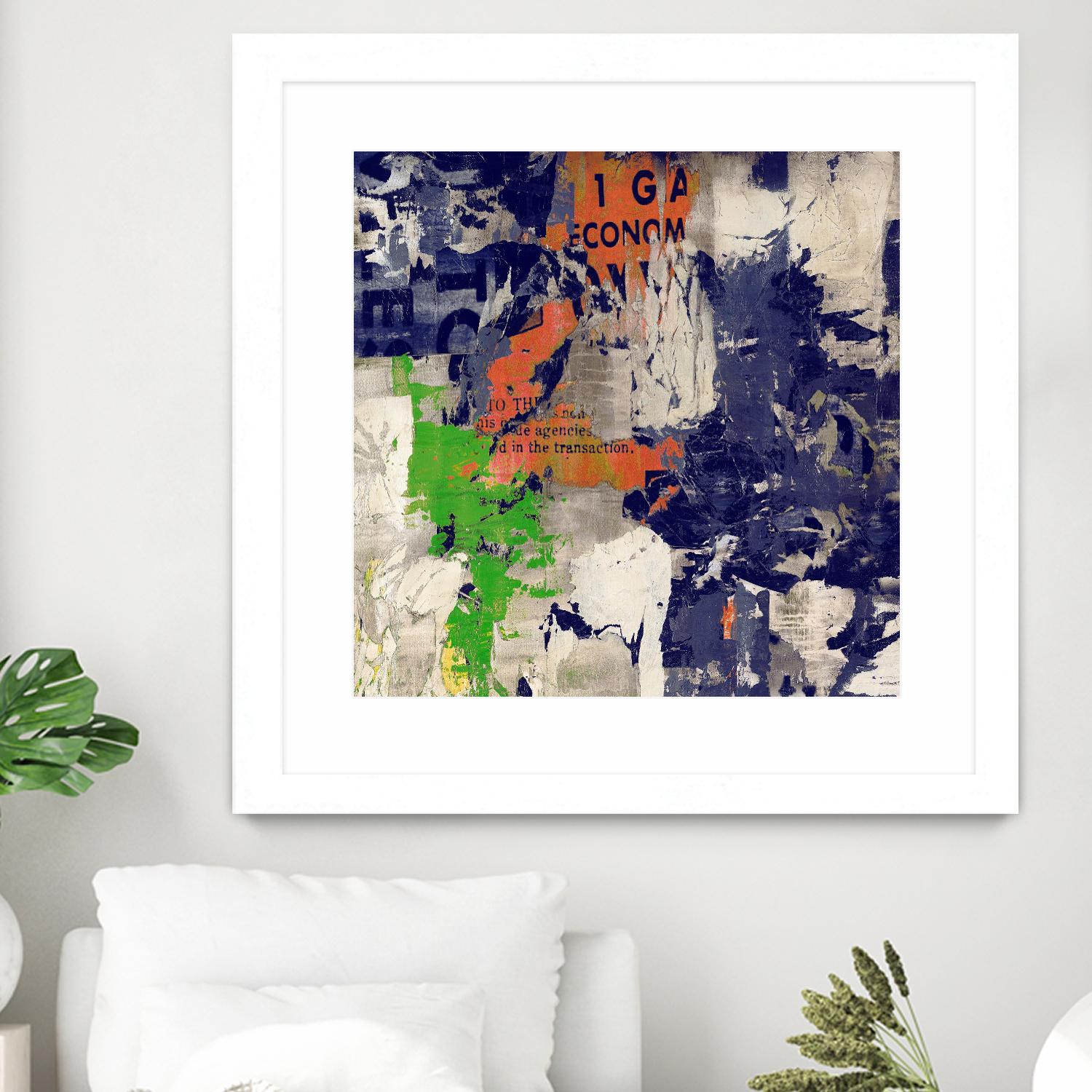 Economic Shift I by Daleno Art on GIANT ART - orange abstract abstrait