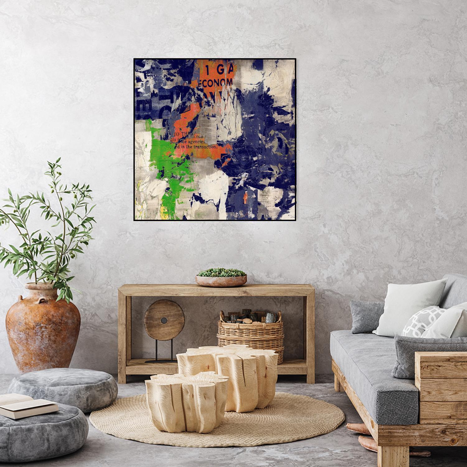 Economic Shift I by Daleno Art on GIANT ART - orange abstract abstrait
