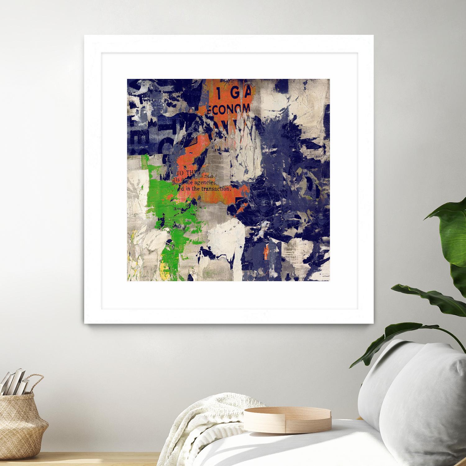 Economic Shift I by Daleno Art on GIANT ART - orange abstract abstrait