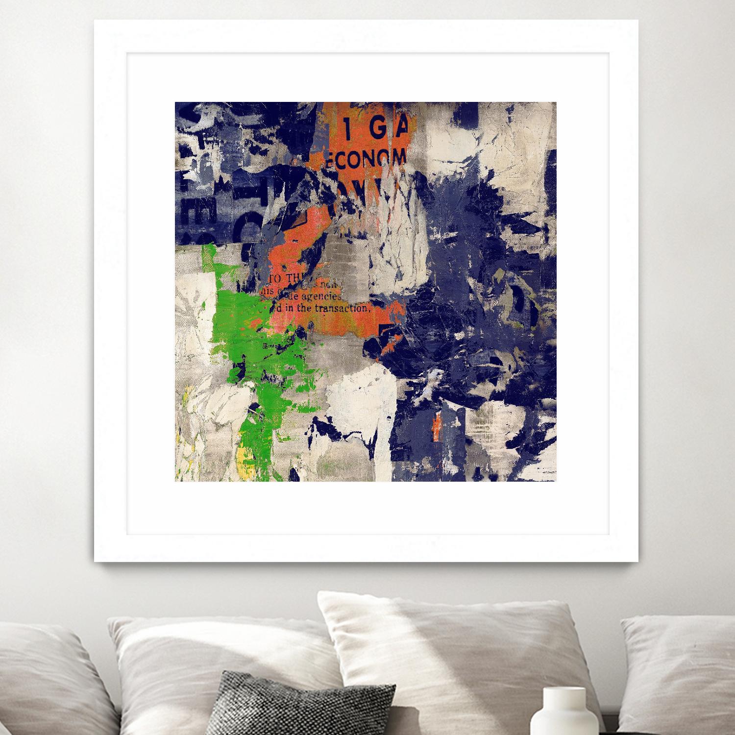 Economic Shift I by Daleno Art on GIANT ART - orange abstract abstrait
