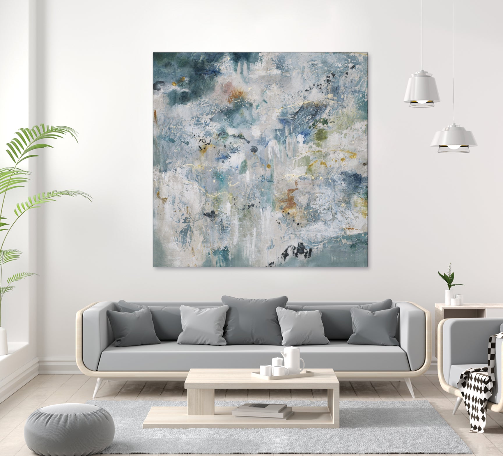 Back Up by Daleno Art on GIANT ART - blue abstract