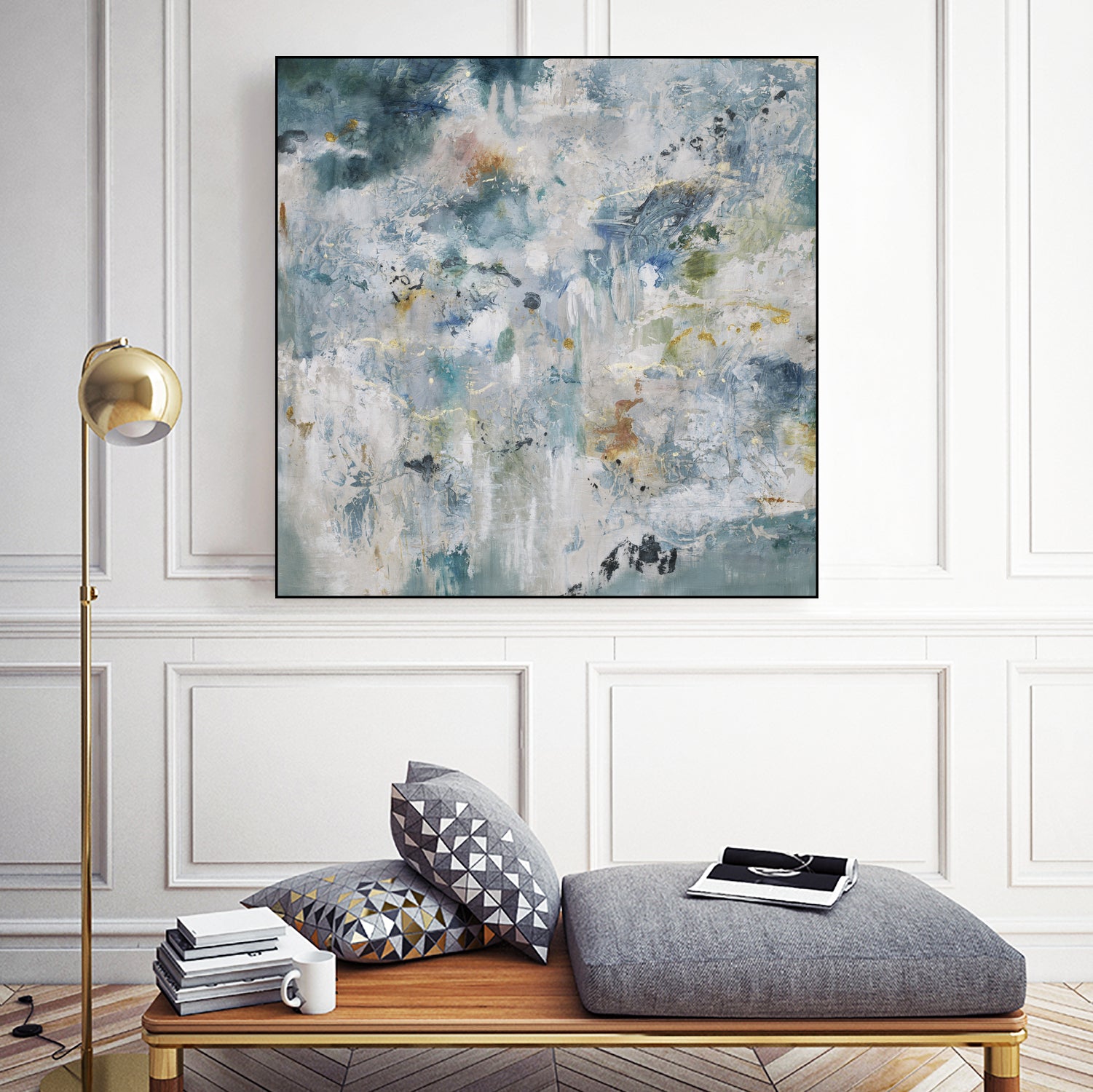 Back Up by Daleno Art on GIANT ART - blue abstract