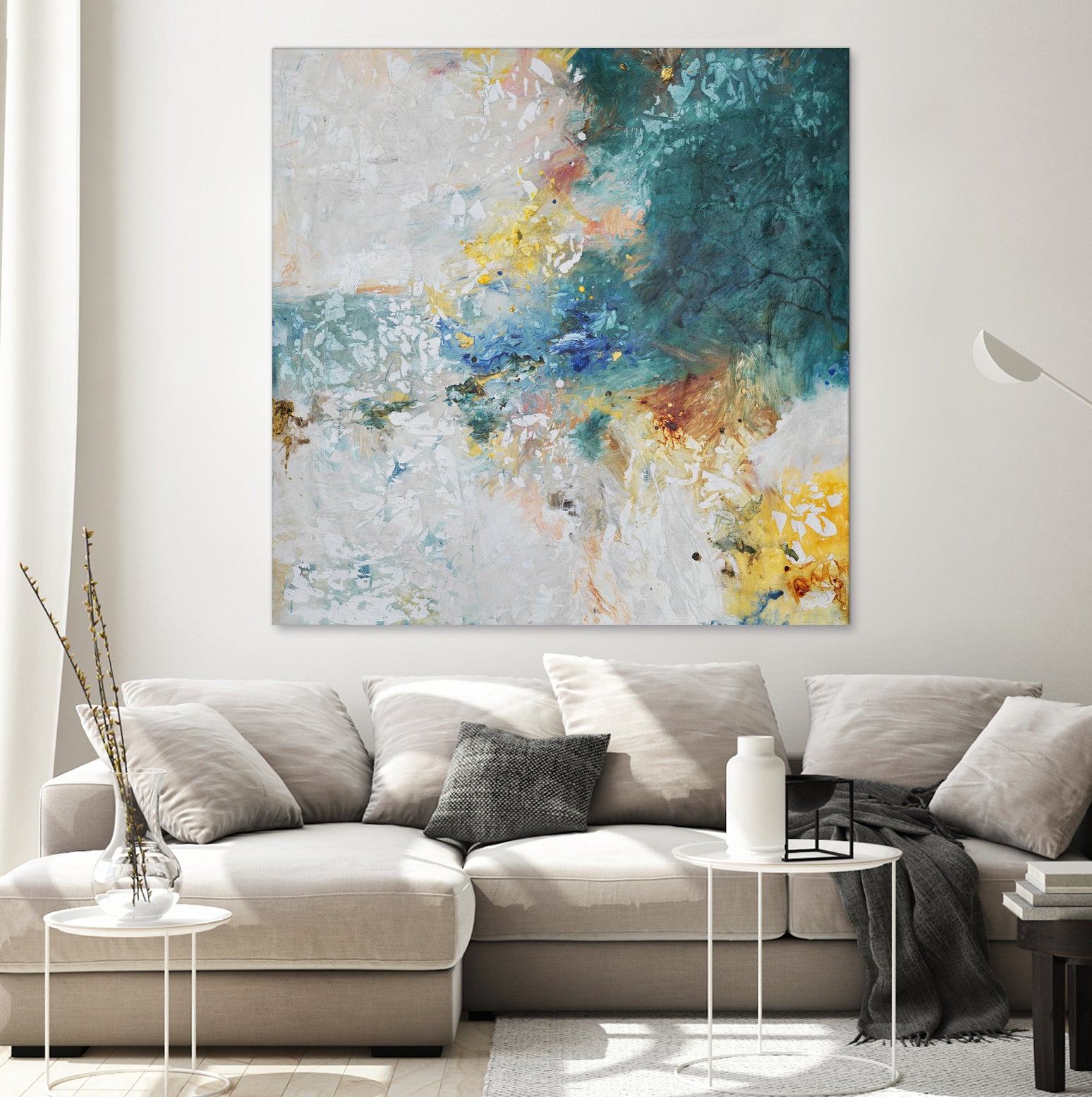 Basker by Daleno Art on GIANT ART - orange abstract