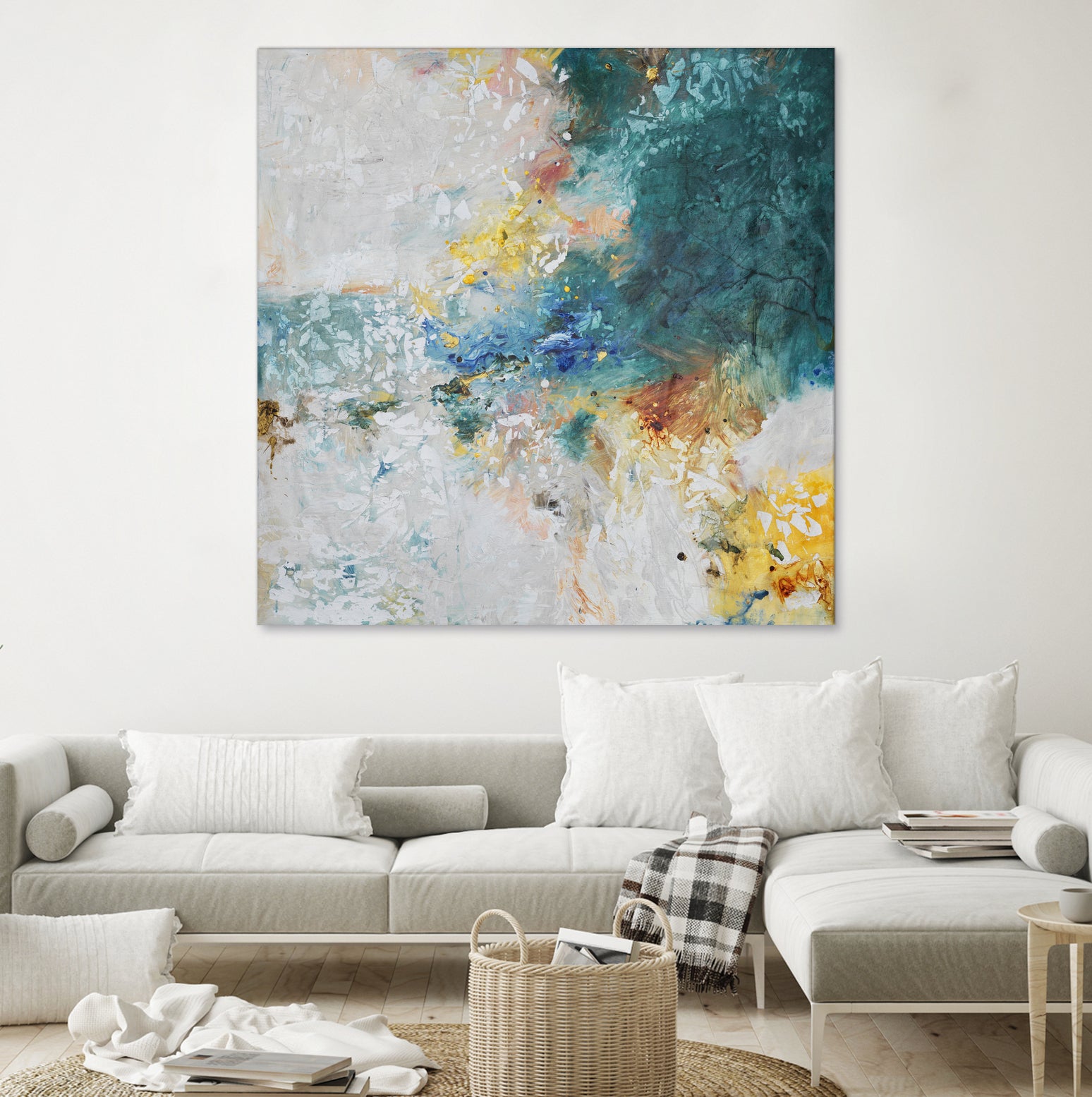 Basker by Daleno Art on GIANT ART - orange abstract