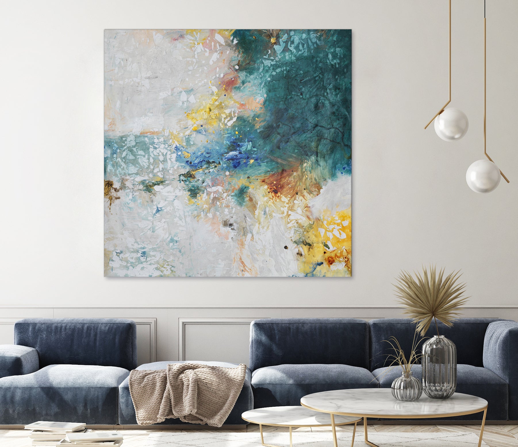 Basker by Daleno Art on GIANT ART - orange abstract