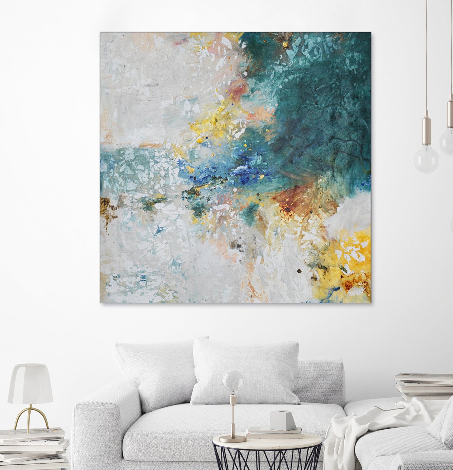 Basker by Daleno Art on GIANT ART - orange abstract