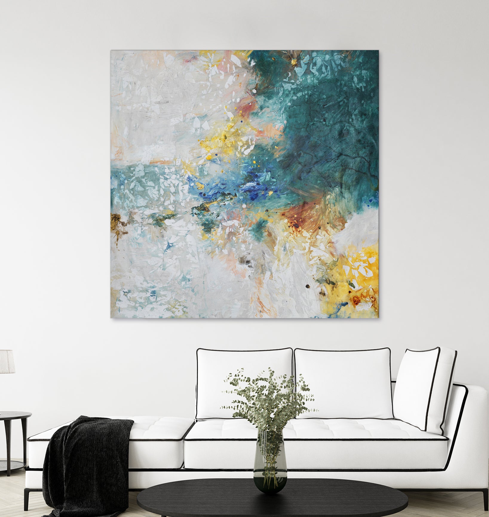 Basker by Daleno Art on GIANT ART - orange abstract