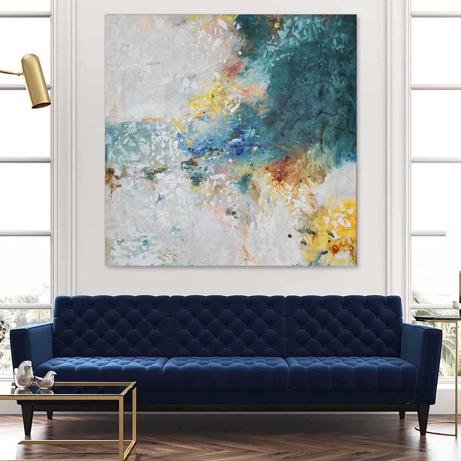 Basker by Daleno Art on GIANT ART - orange abstract