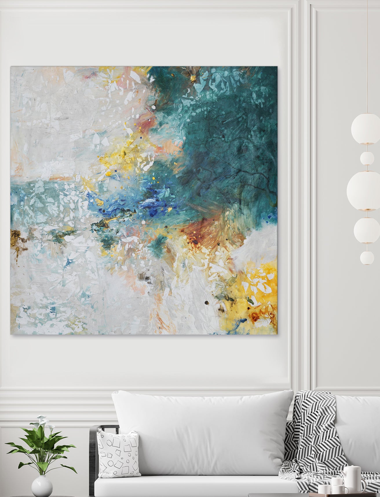 Basker by Daleno Art on GIANT ART - orange abstract