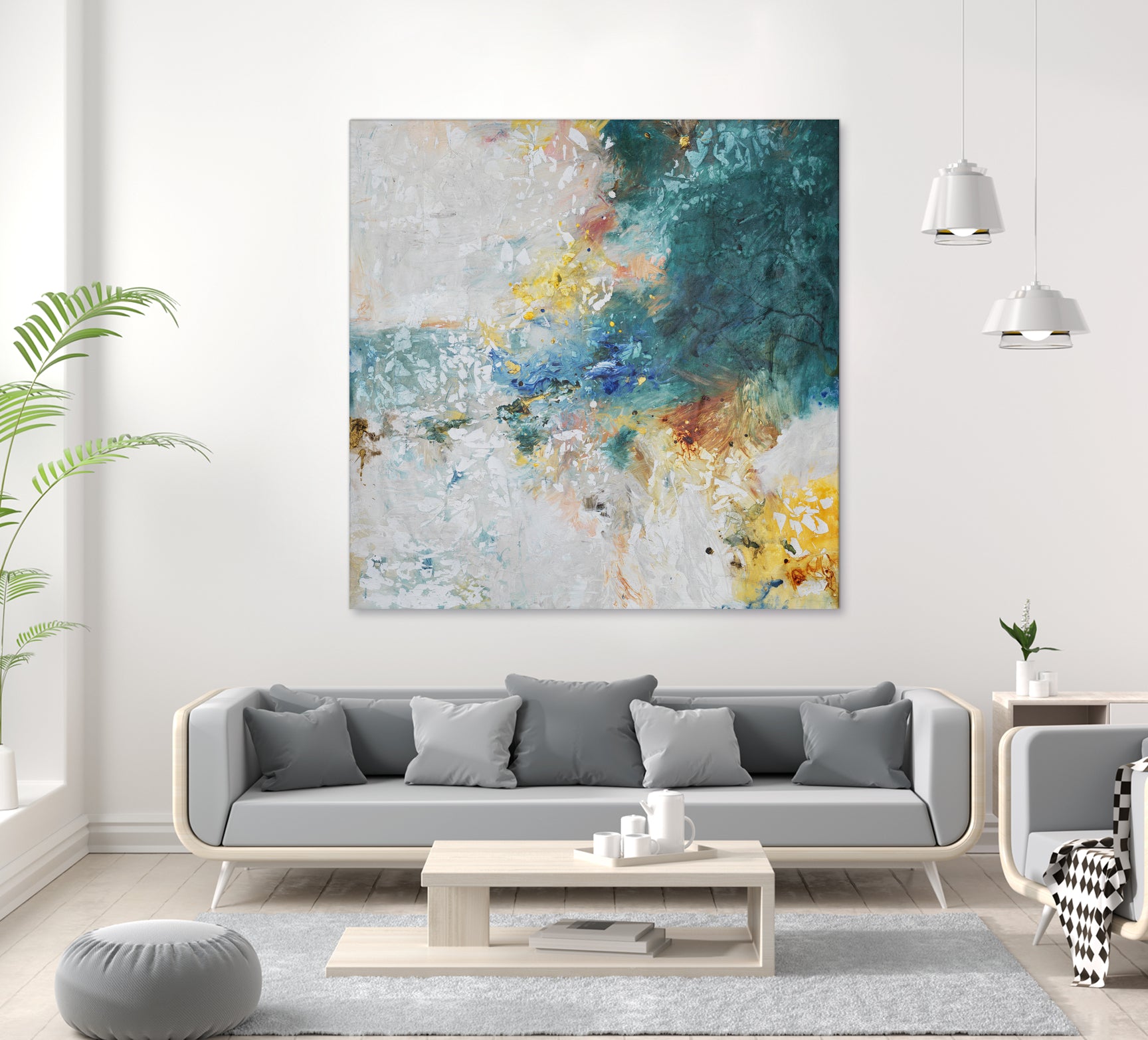 Basker by Daleno Art on GIANT ART - orange abstract