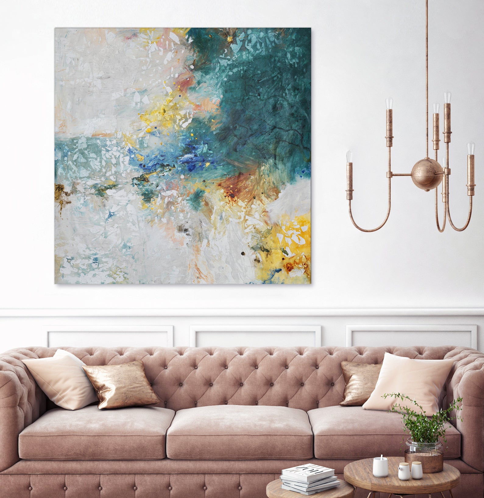 Basker by Daleno Art on GIANT ART - orange abstract