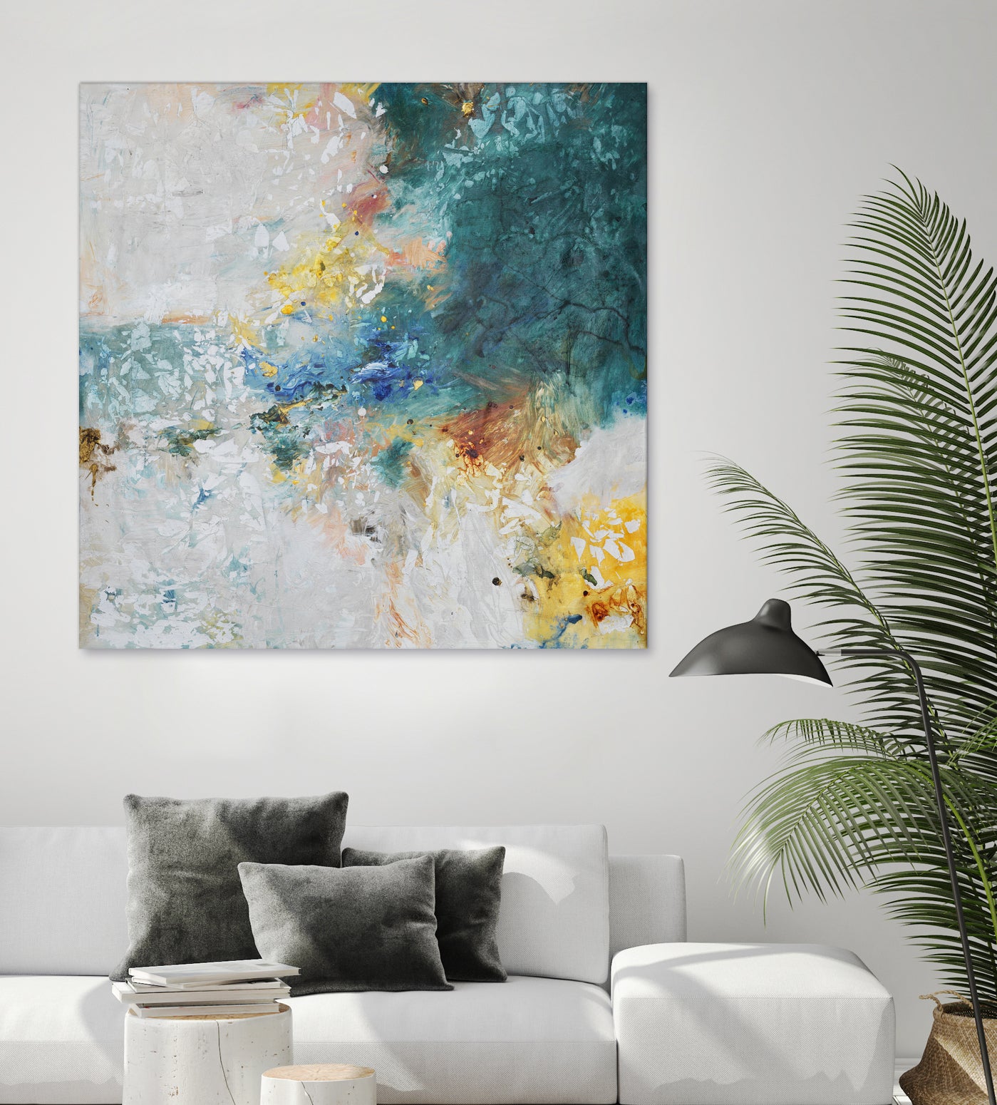 Basker by Daleno Art on GIANT ART - orange abstract