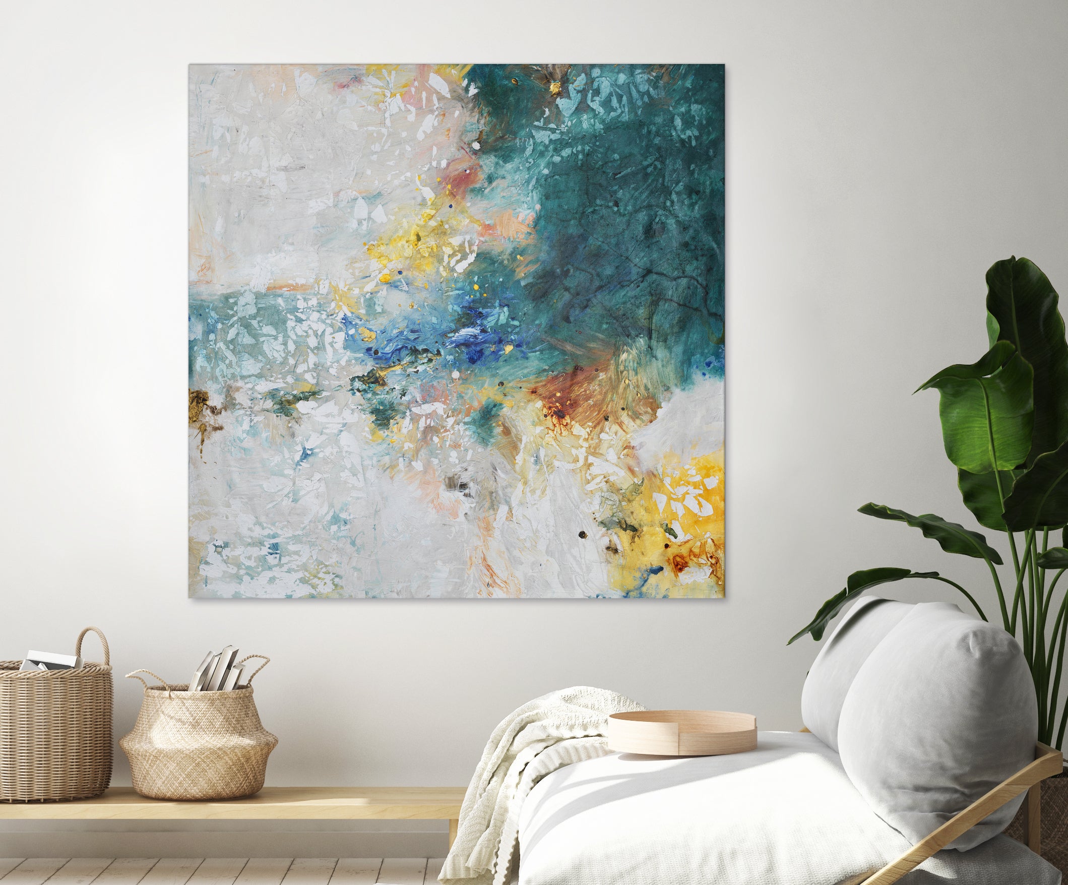 Basker by Daleno Art on GIANT ART - orange abstract