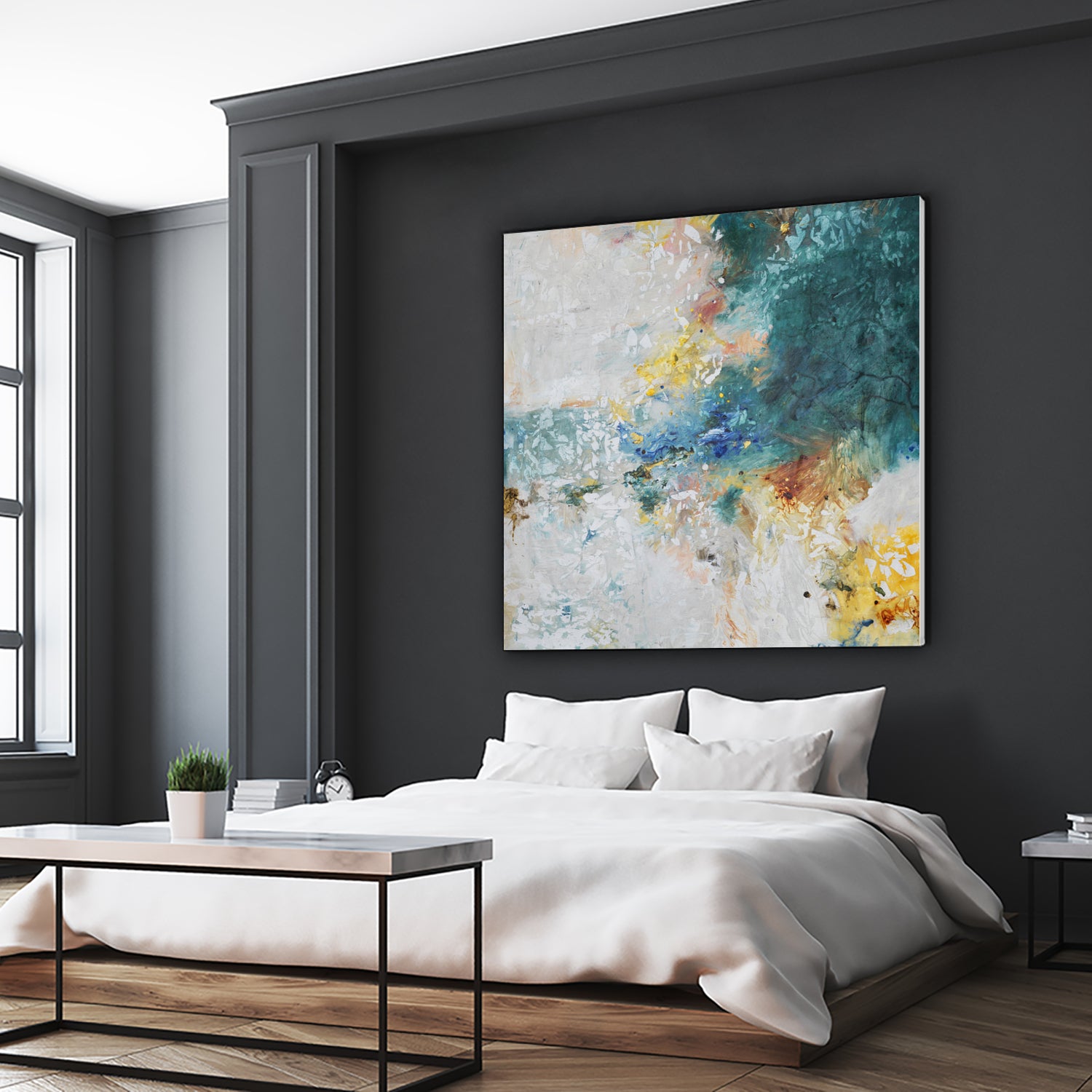 Basker by Daleno Art on GIANT ART - orange abstract