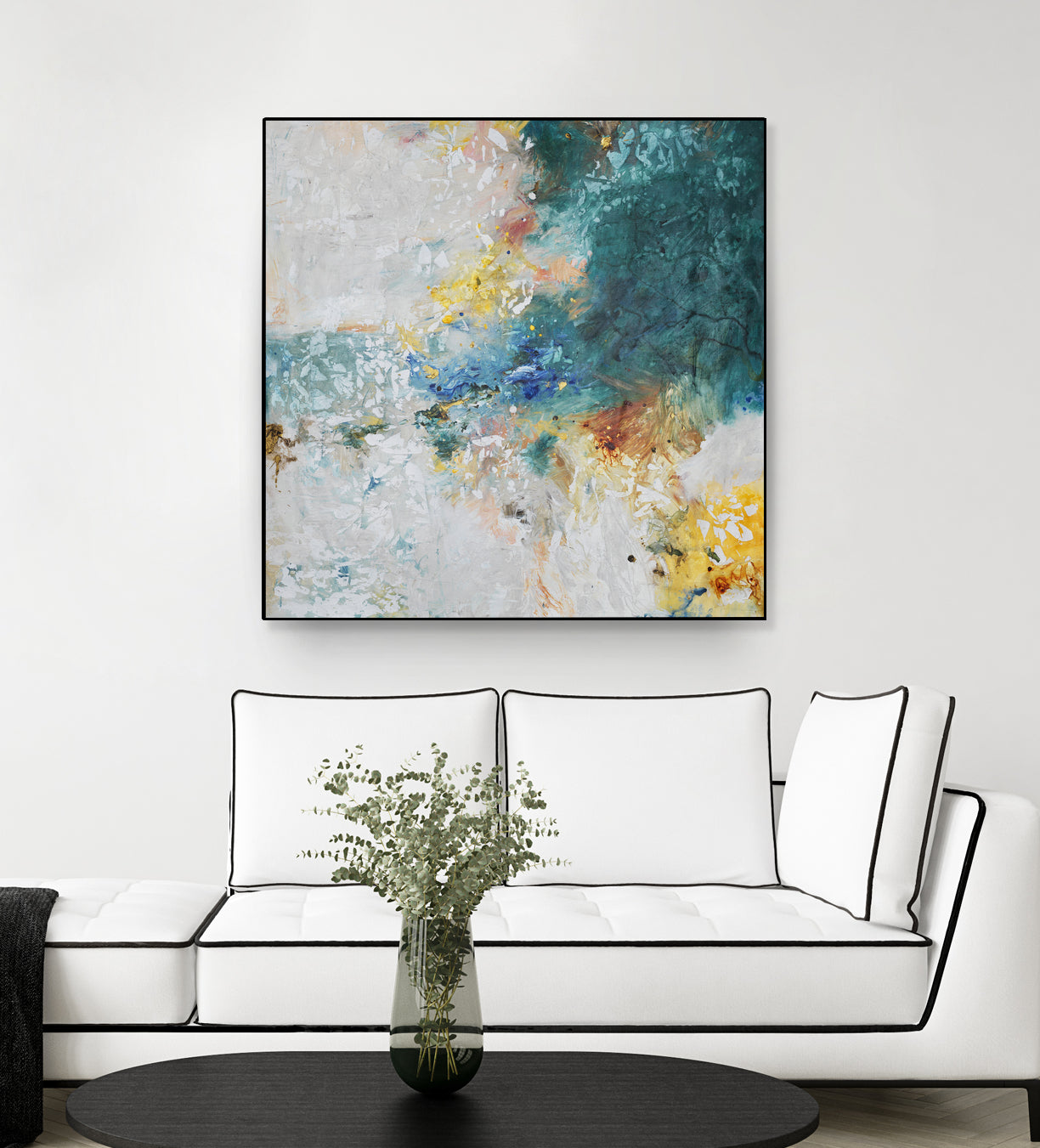 Basker by Daleno Art on GIANT ART - orange abstract