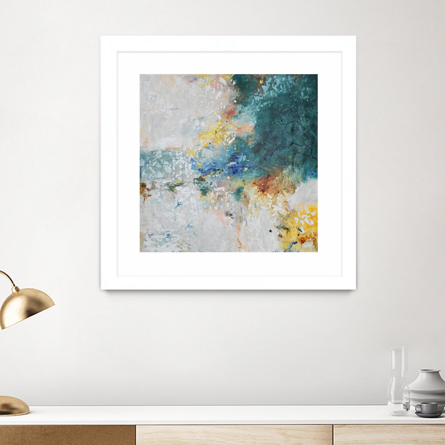 Basker by Daleno Art on GIANT ART - orange abstract