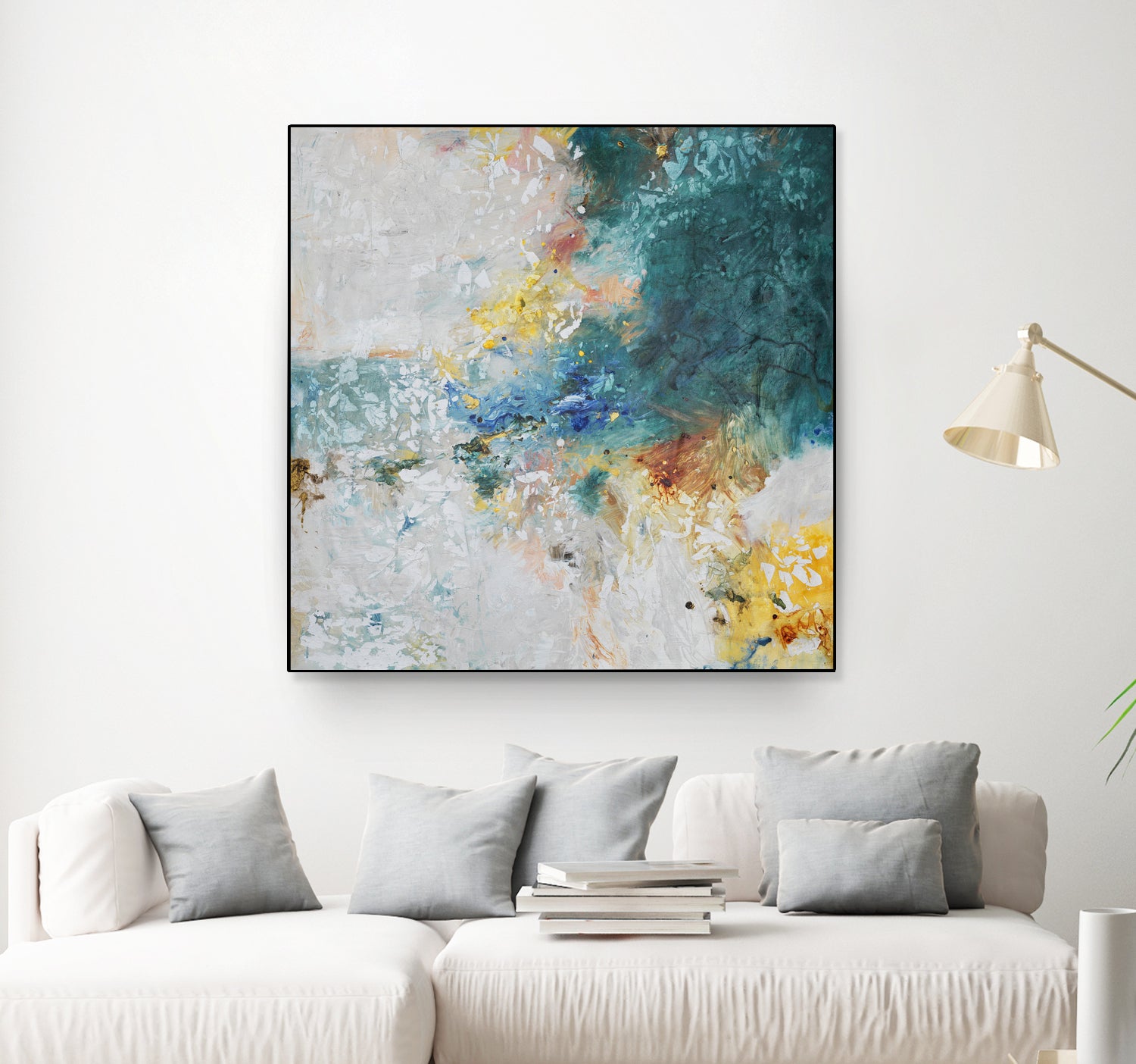 Basker by Daleno Art on GIANT ART - orange abstract