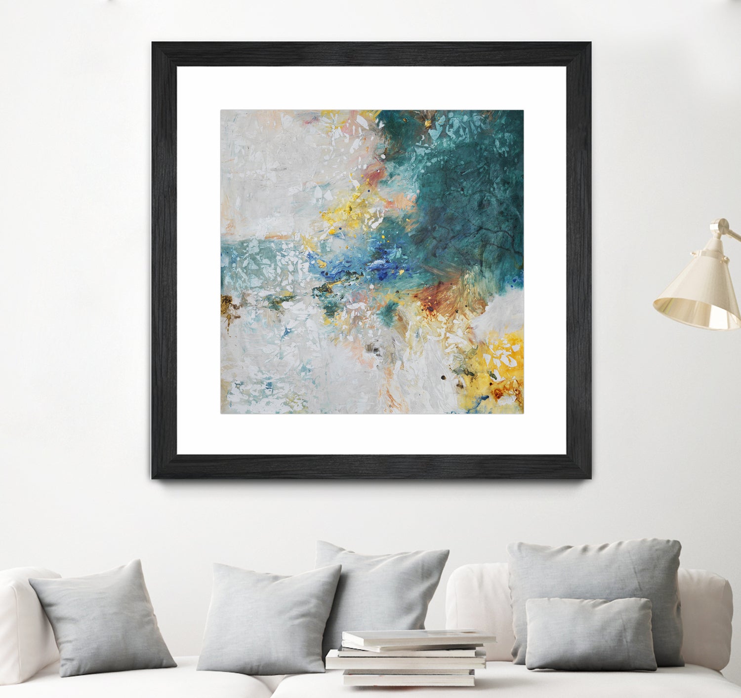 Basker by Daleno Art on GIANT ART - orange abstract