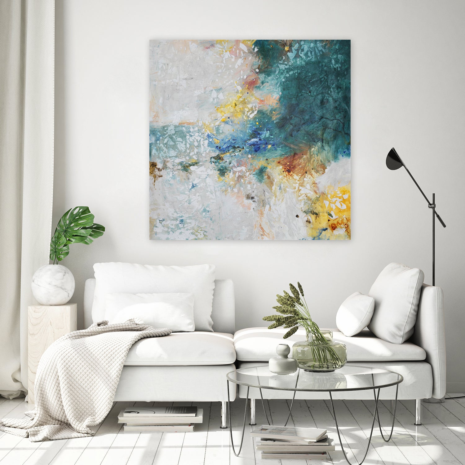 Basker by Daleno Art on GIANT ART - orange abstract