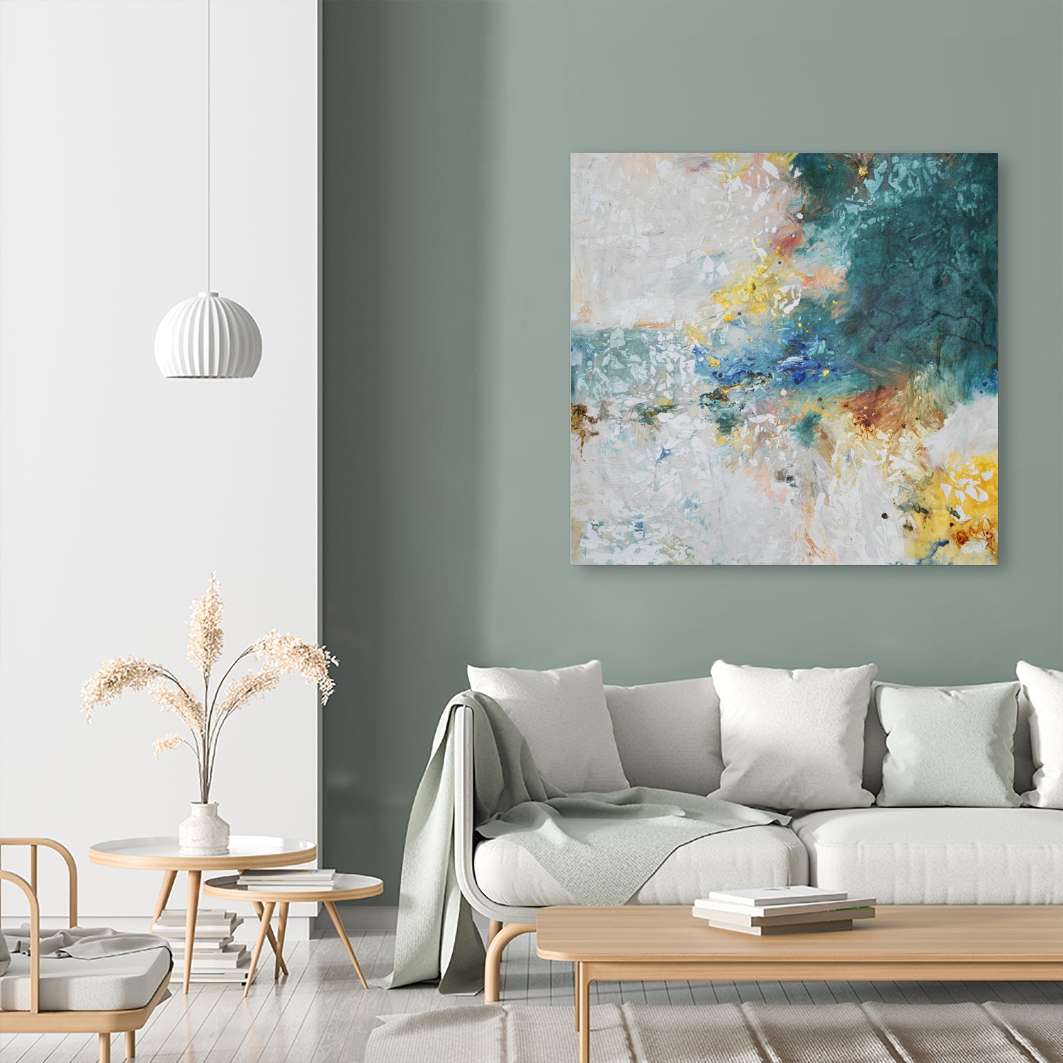 Basker by Daleno Art on GIANT ART - orange abstract