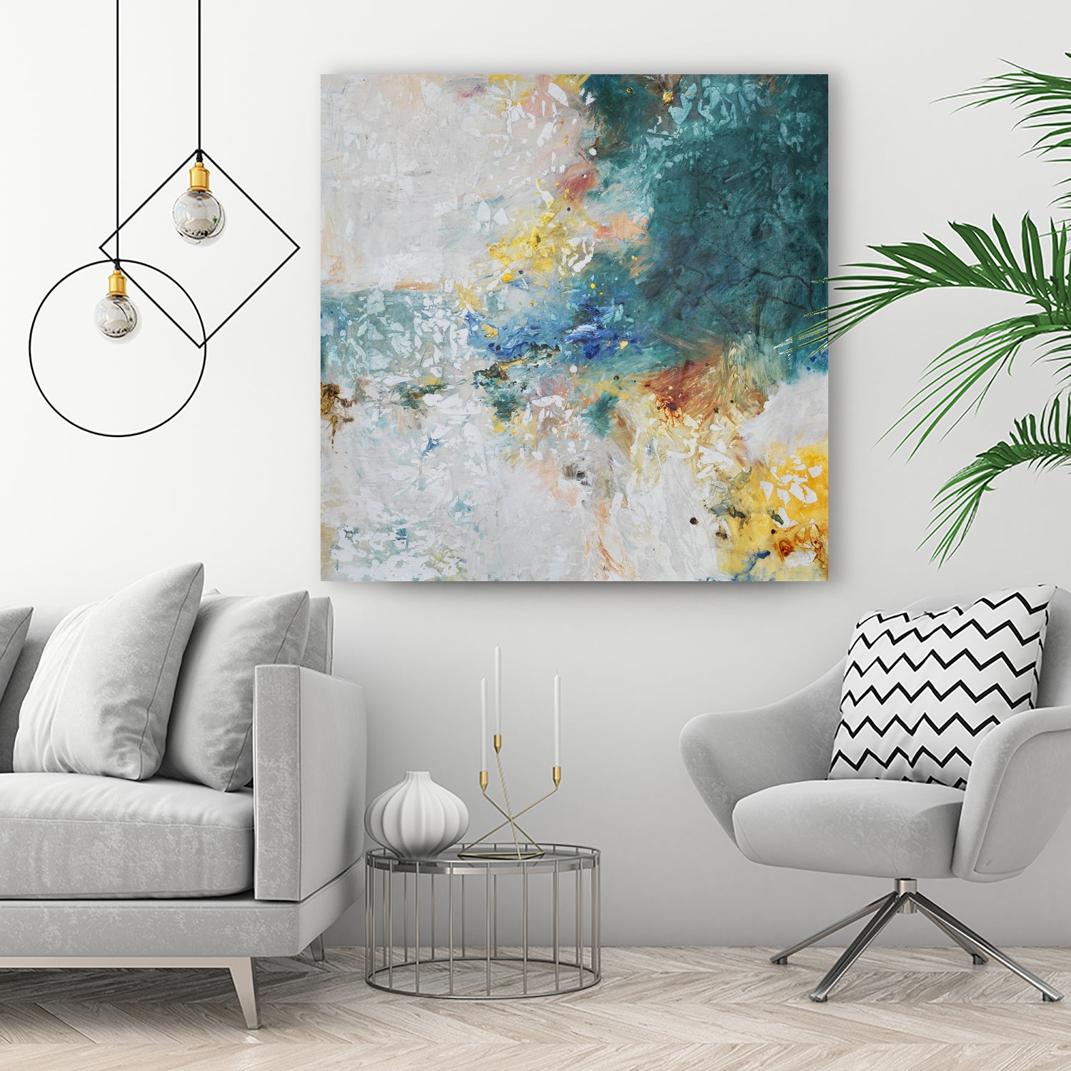 Basker by Daleno Art on GIANT ART - orange abstract