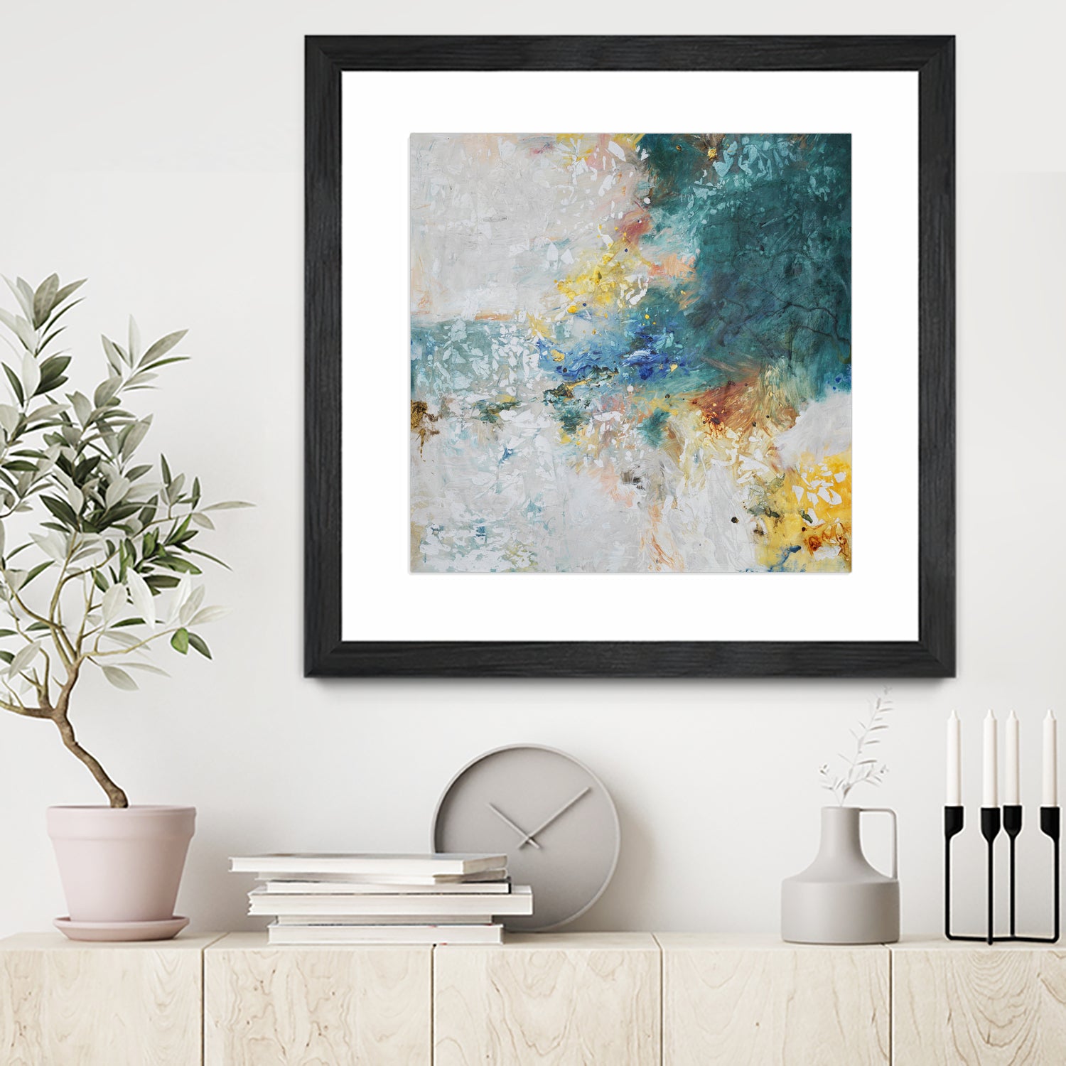 Basker by Daleno Art on GIANT ART - orange abstract