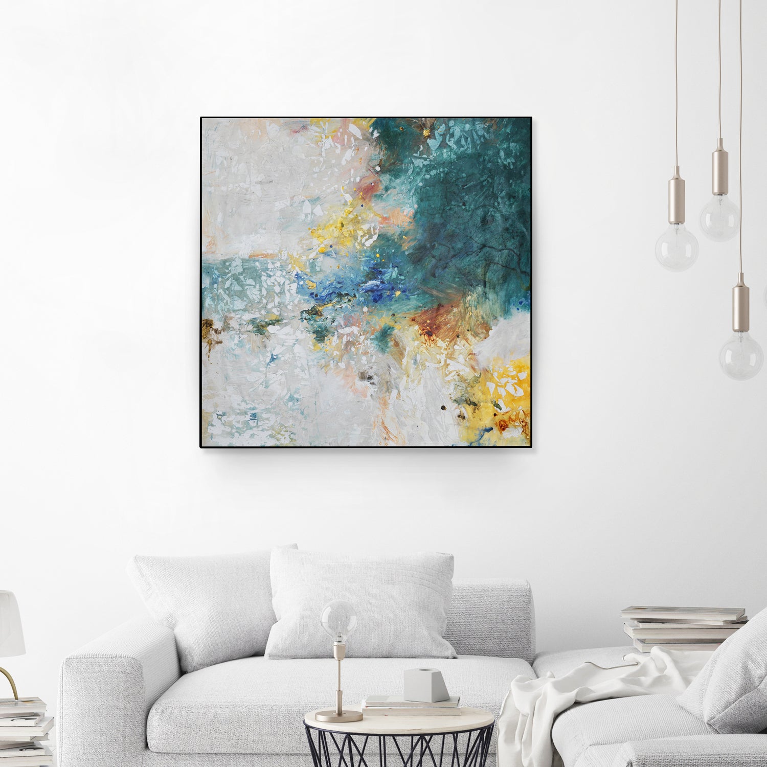 Basker by Daleno Art on GIANT ART - orange abstract