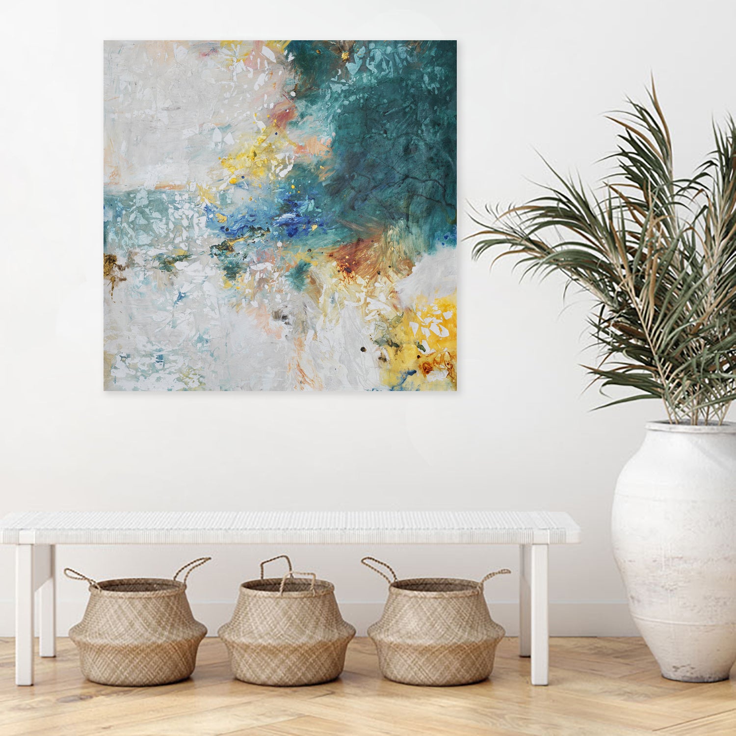 Basker by Daleno Art on GIANT ART - orange abstract