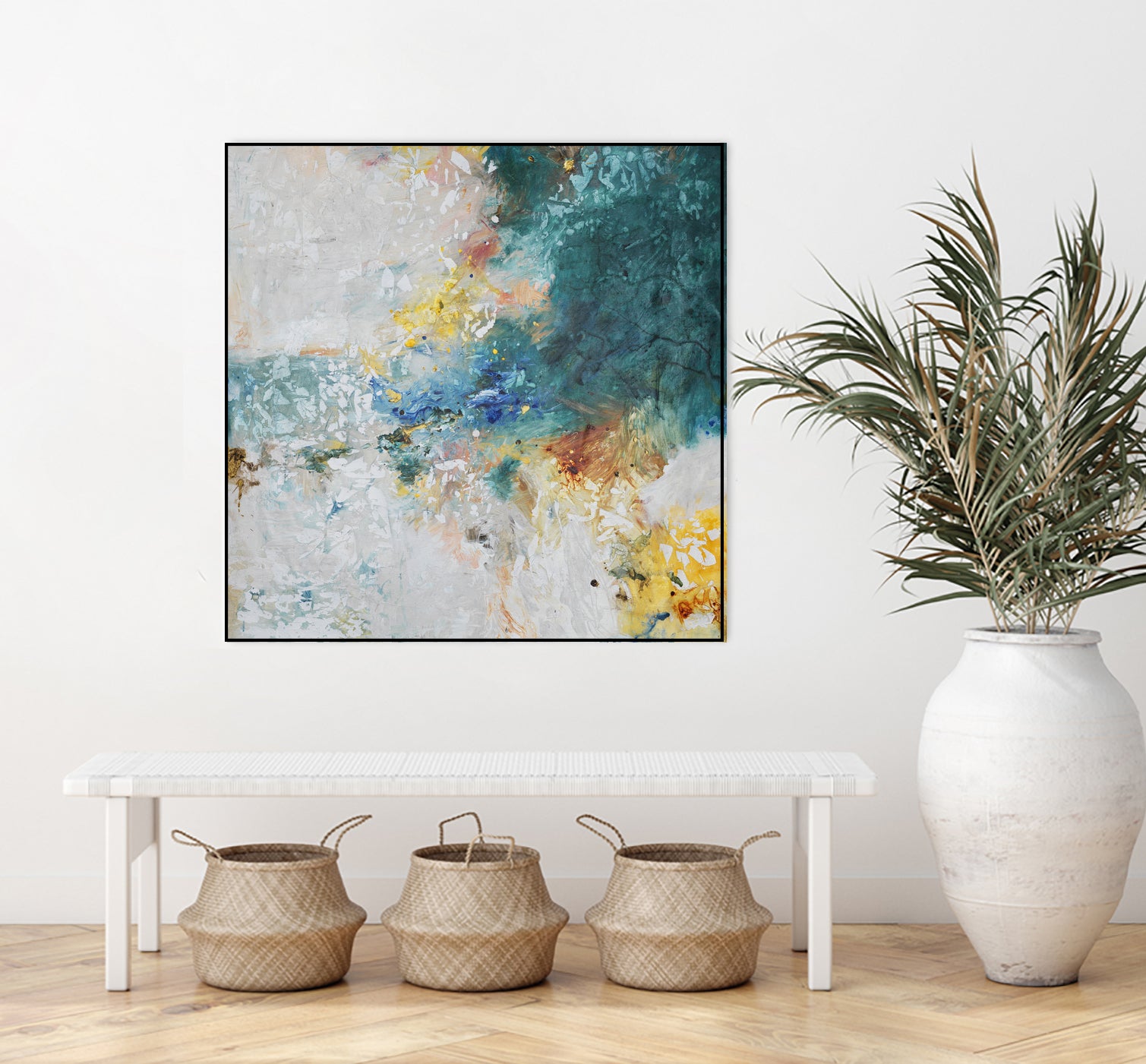 Basker by Daleno Art on GIANT ART - orange abstract