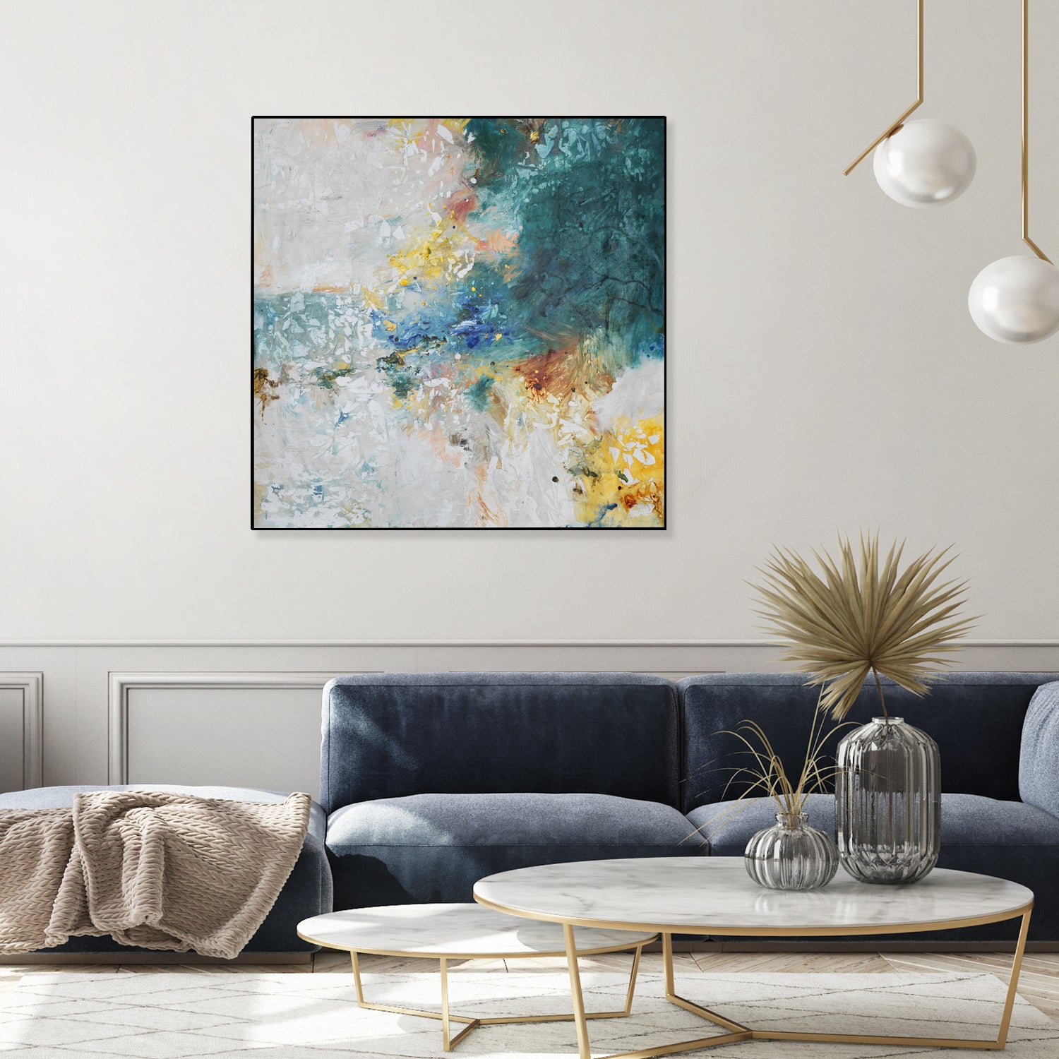 Basker by Daleno Art on GIANT ART - orange abstract