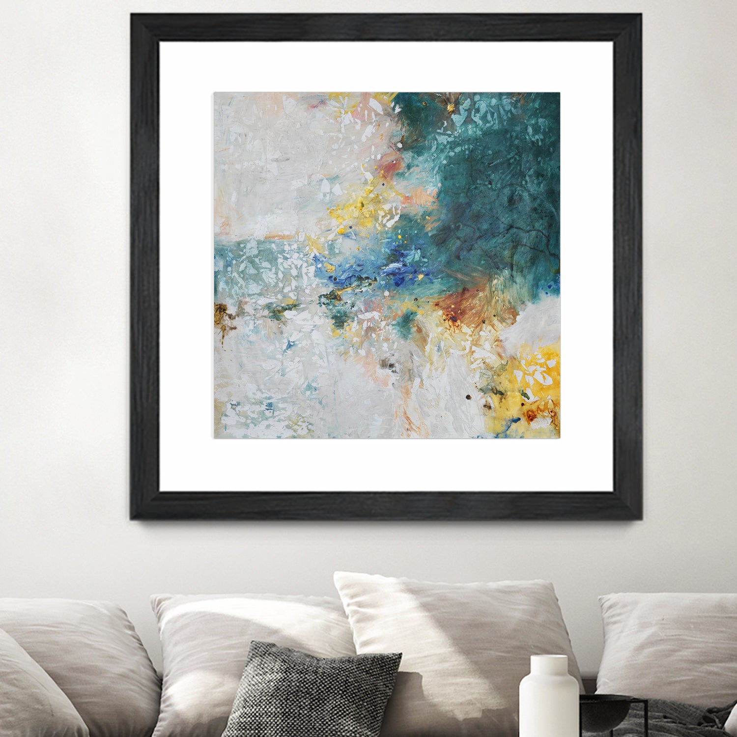 Basker by Daleno Art on GIANT ART - orange abstract