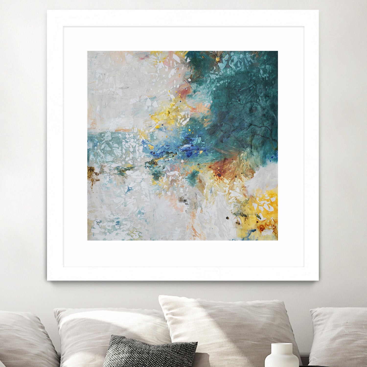 Basker by Daleno Art on GIANT ART - orange abstract