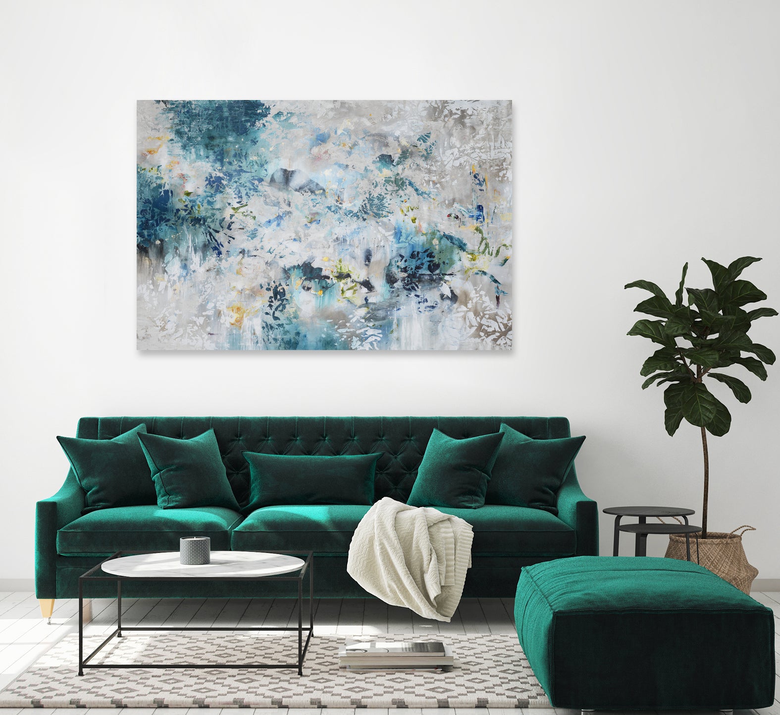 Extinguish by Daleno Art on GIANT ART - blue abstract