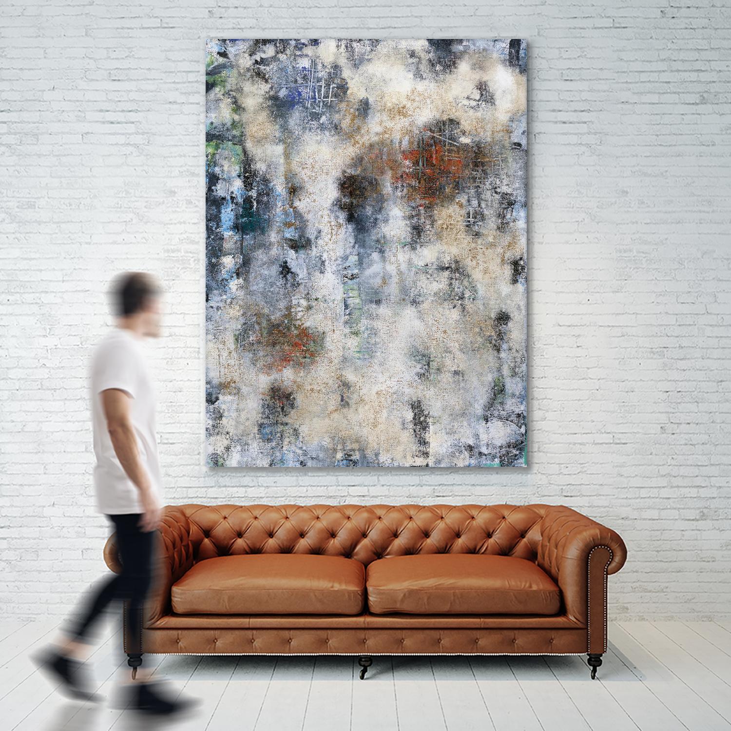 Constructed Concrete by Daleno Art on GIANT ART - red abstract abstrait