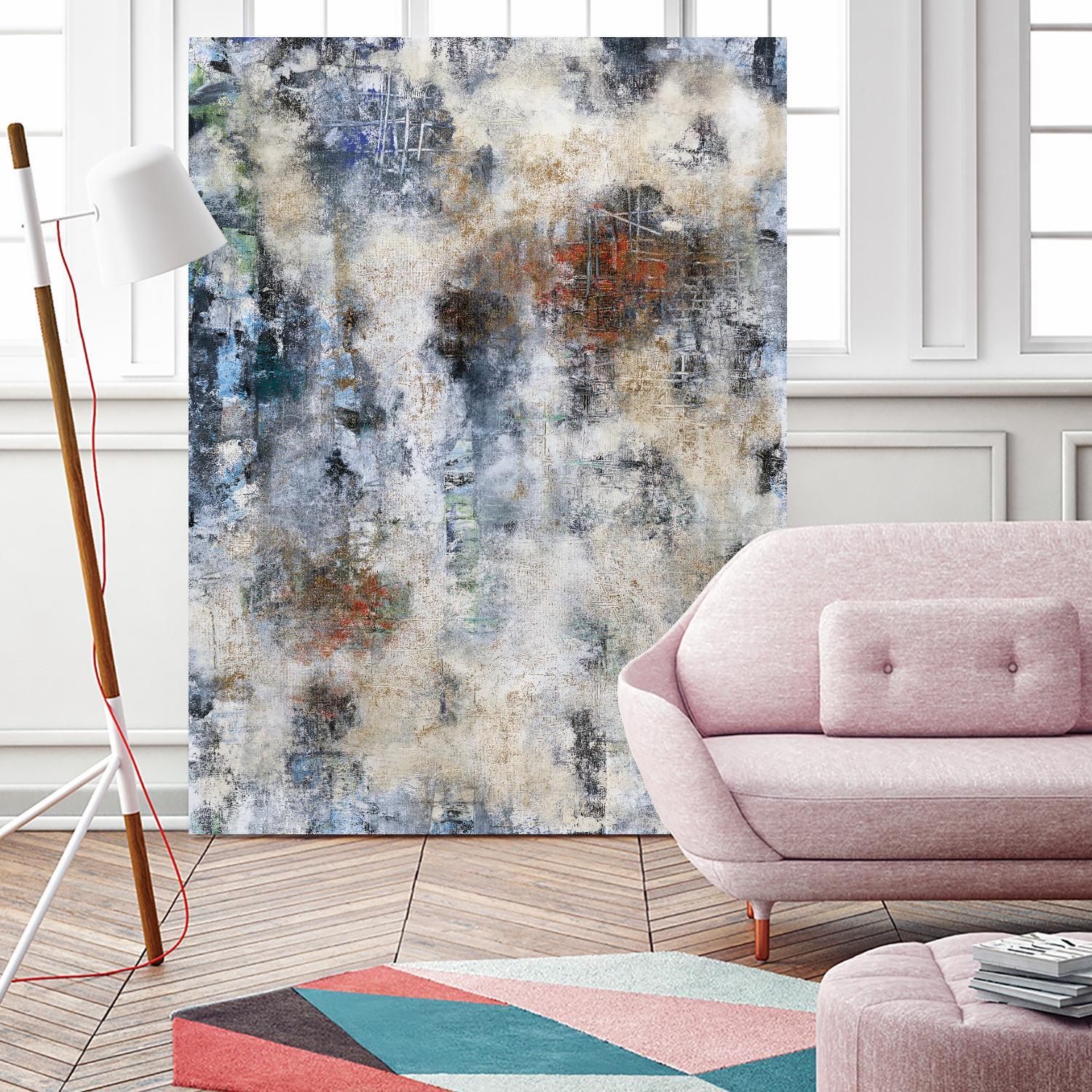 Constructed Concrete by Daleno Art on GIANT ART - red abstract abstrait