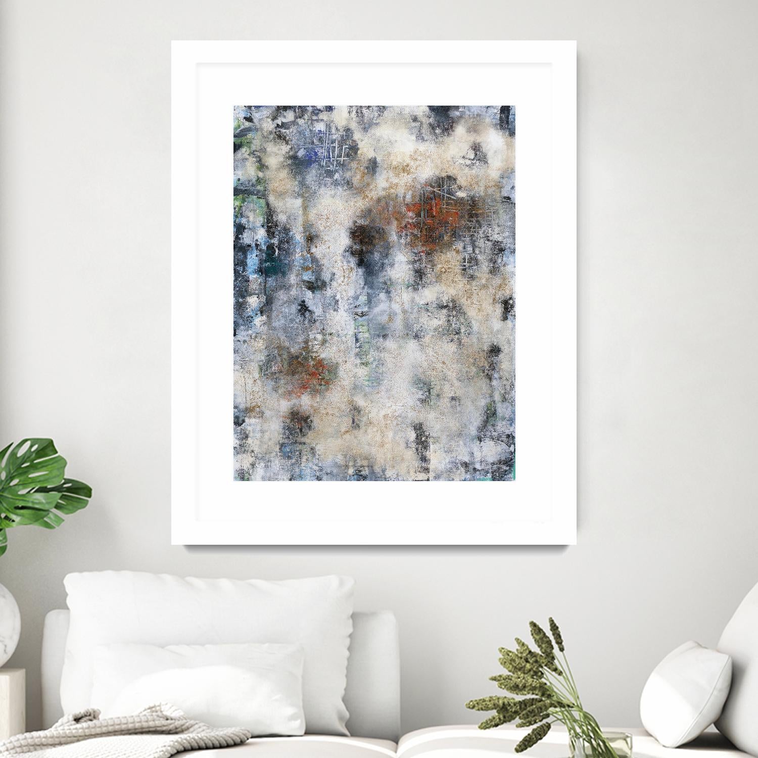 Constructed Concrete by Daleno Art on GIANT ART - red abstract abstrait