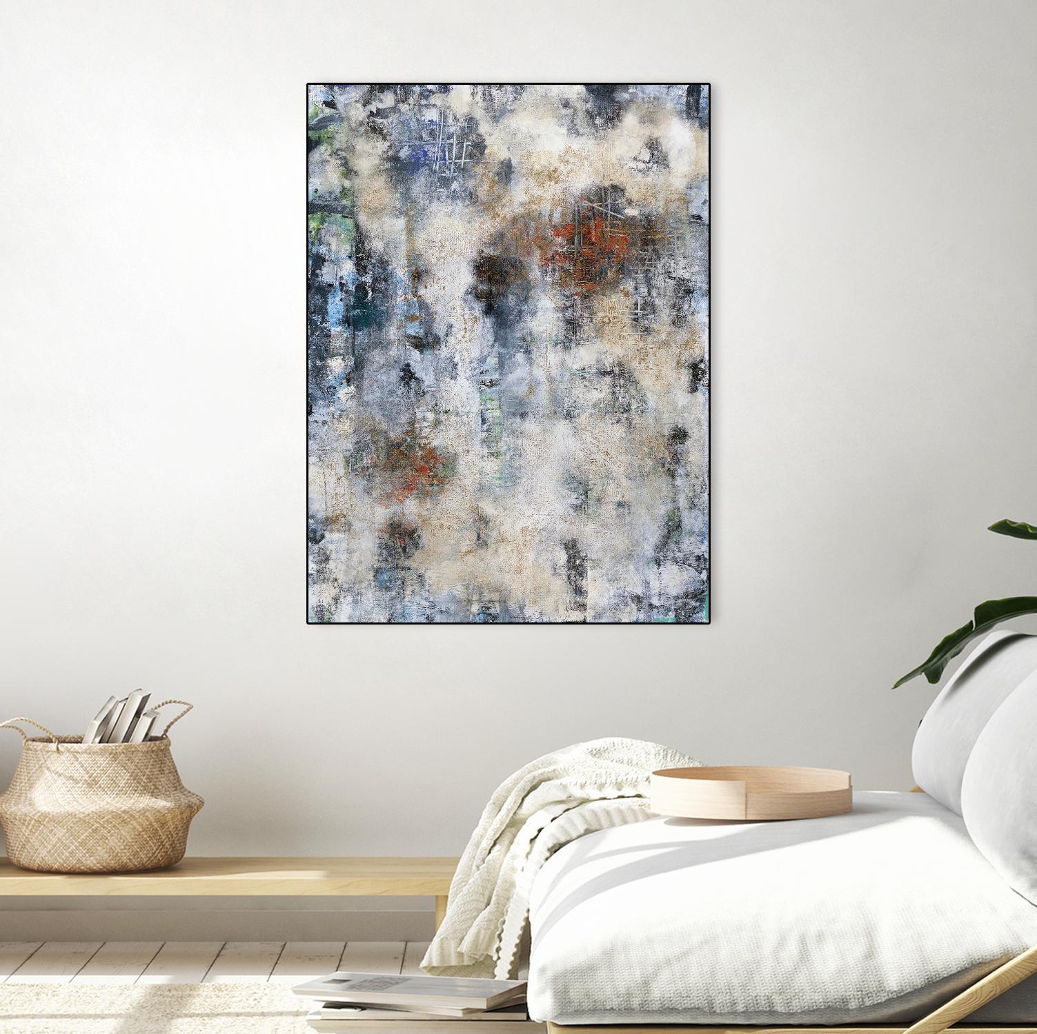 Constructed Concrete by Daleno Art on GIANT ART - red abstract abstrait