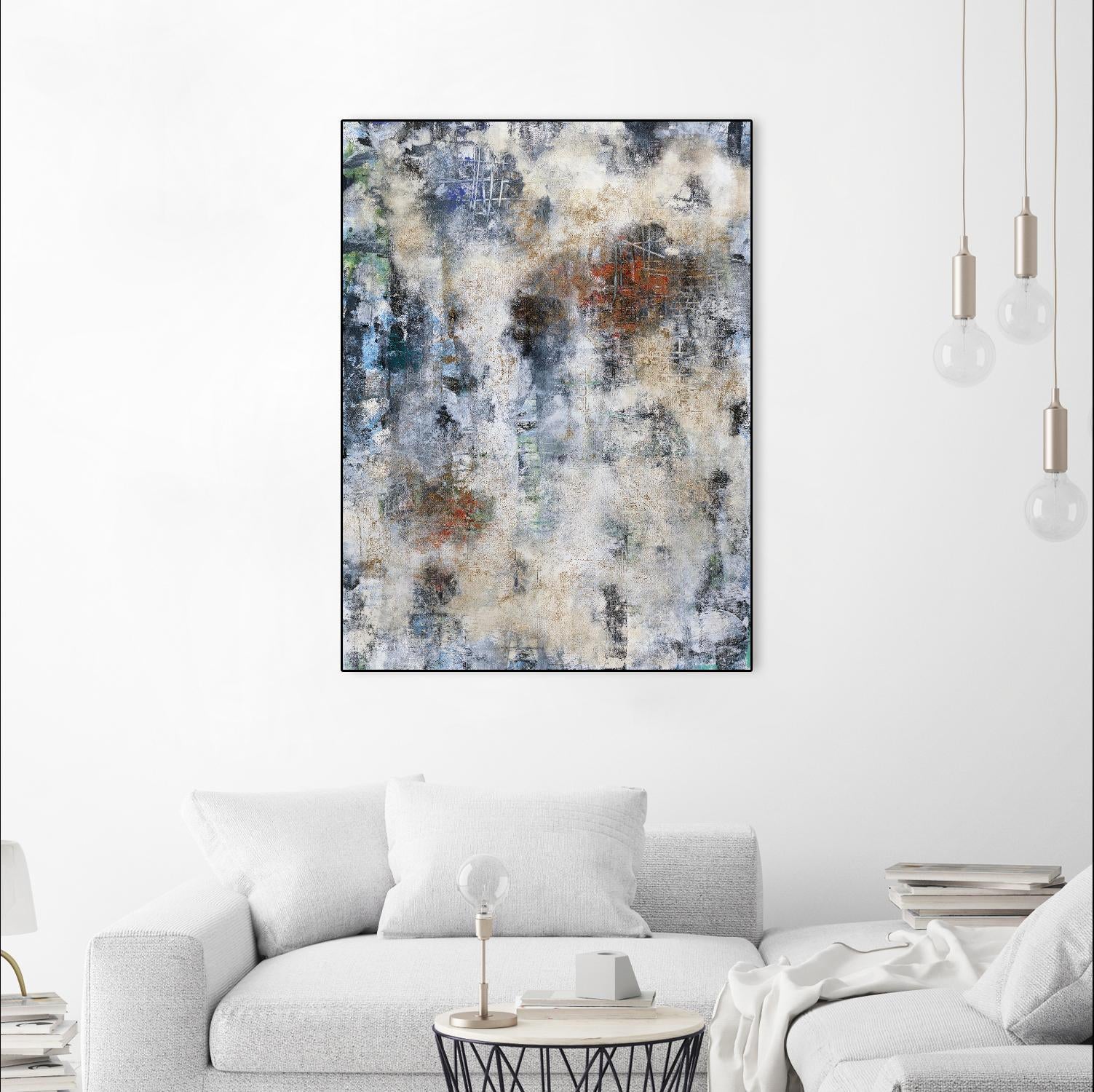 Constructed Concrete by Daleno Art on GIANT ART - red abstract abstrait