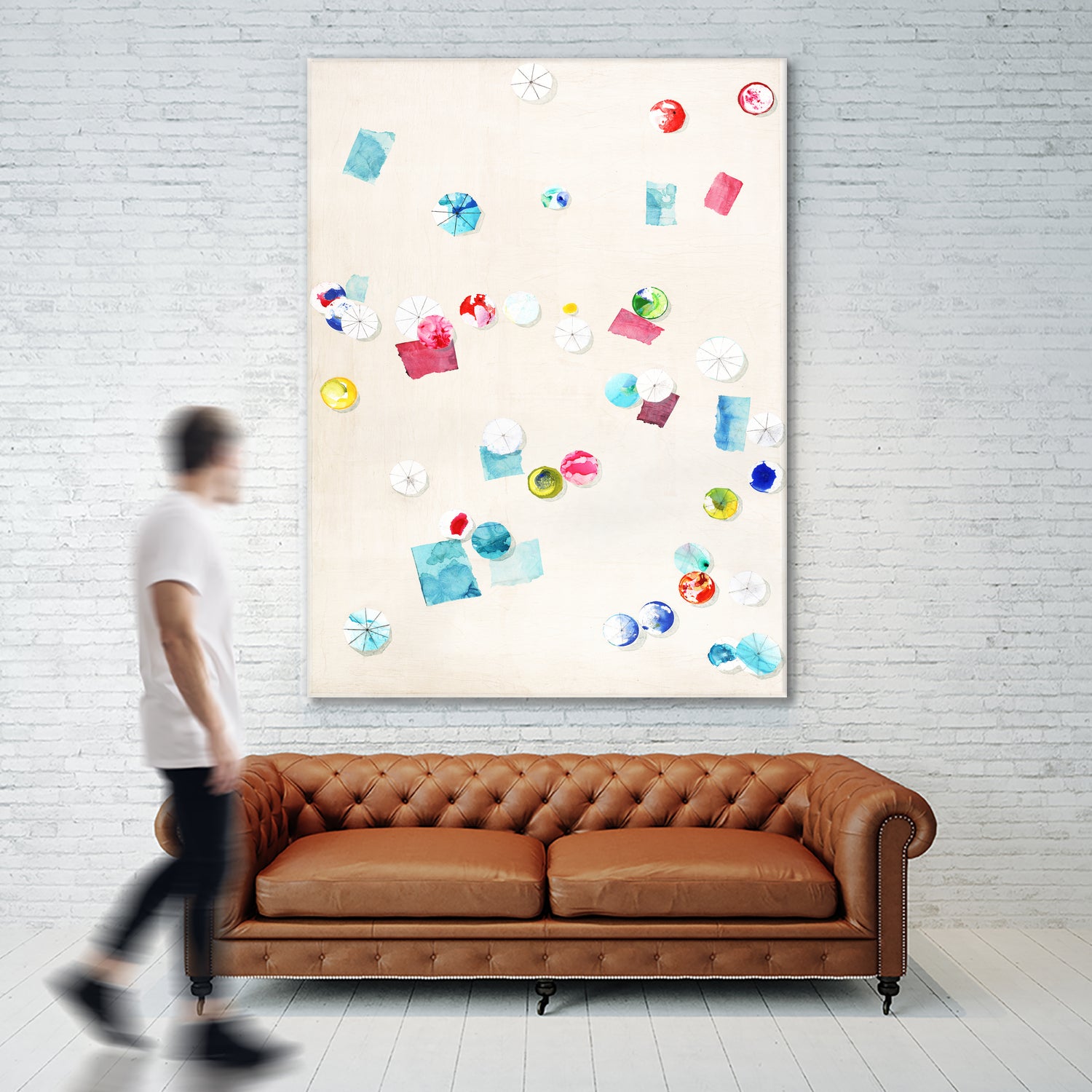 Fun Day Sunday by Daleno Art on GIANT ART - pink abstract