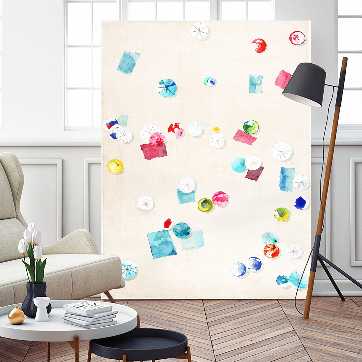 Fun Day Sunday by Daleno Art on GIANT ART - pink abstract